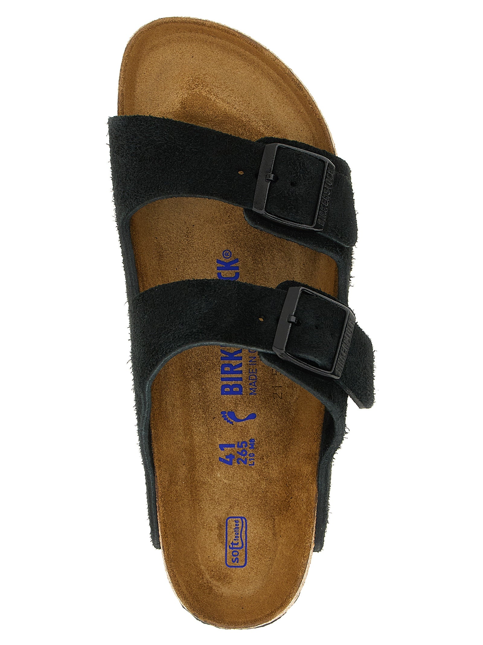 Birkenstock Black Calfskin Slides