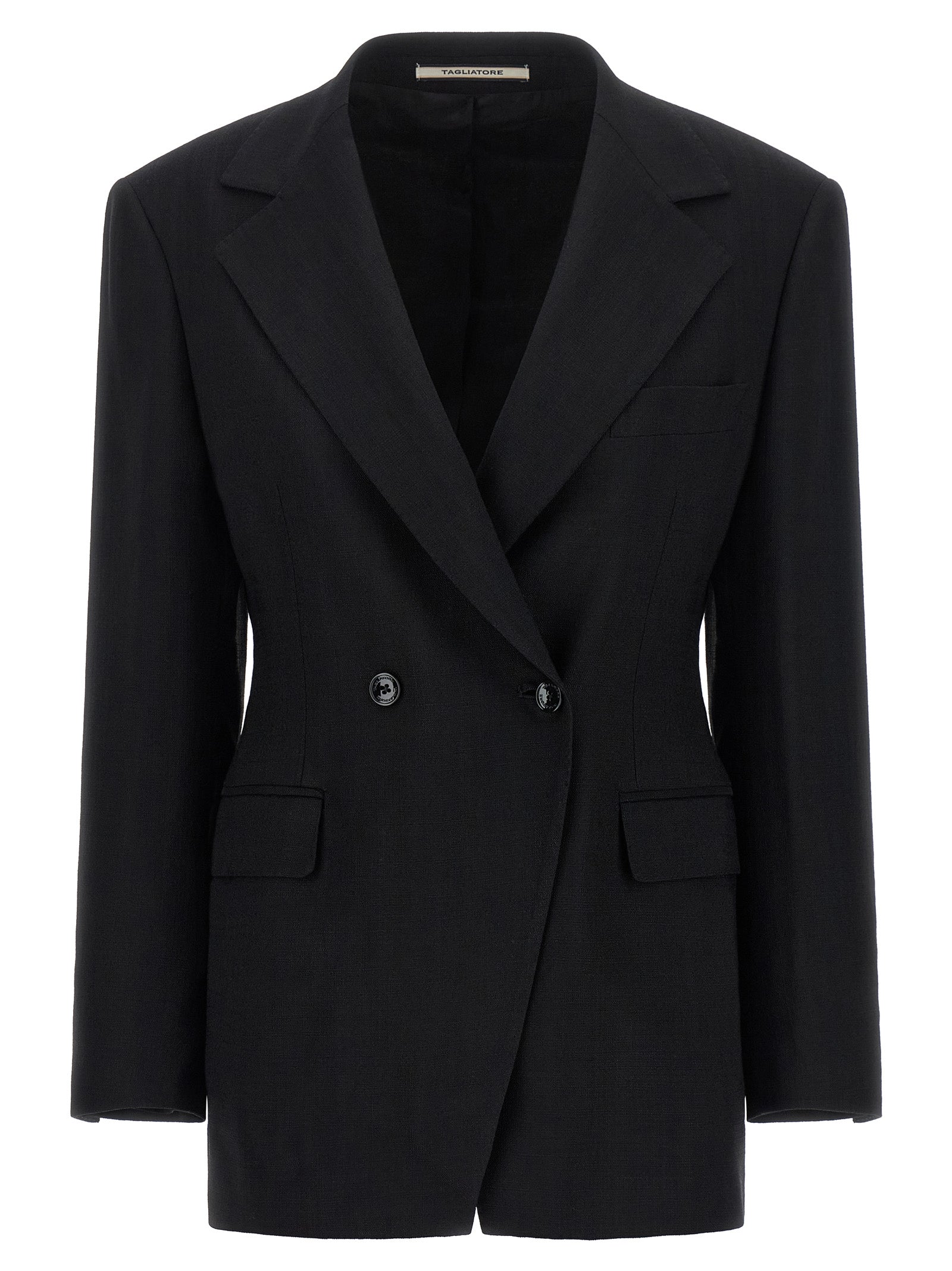 Tagliatore Black Viscose Blazer