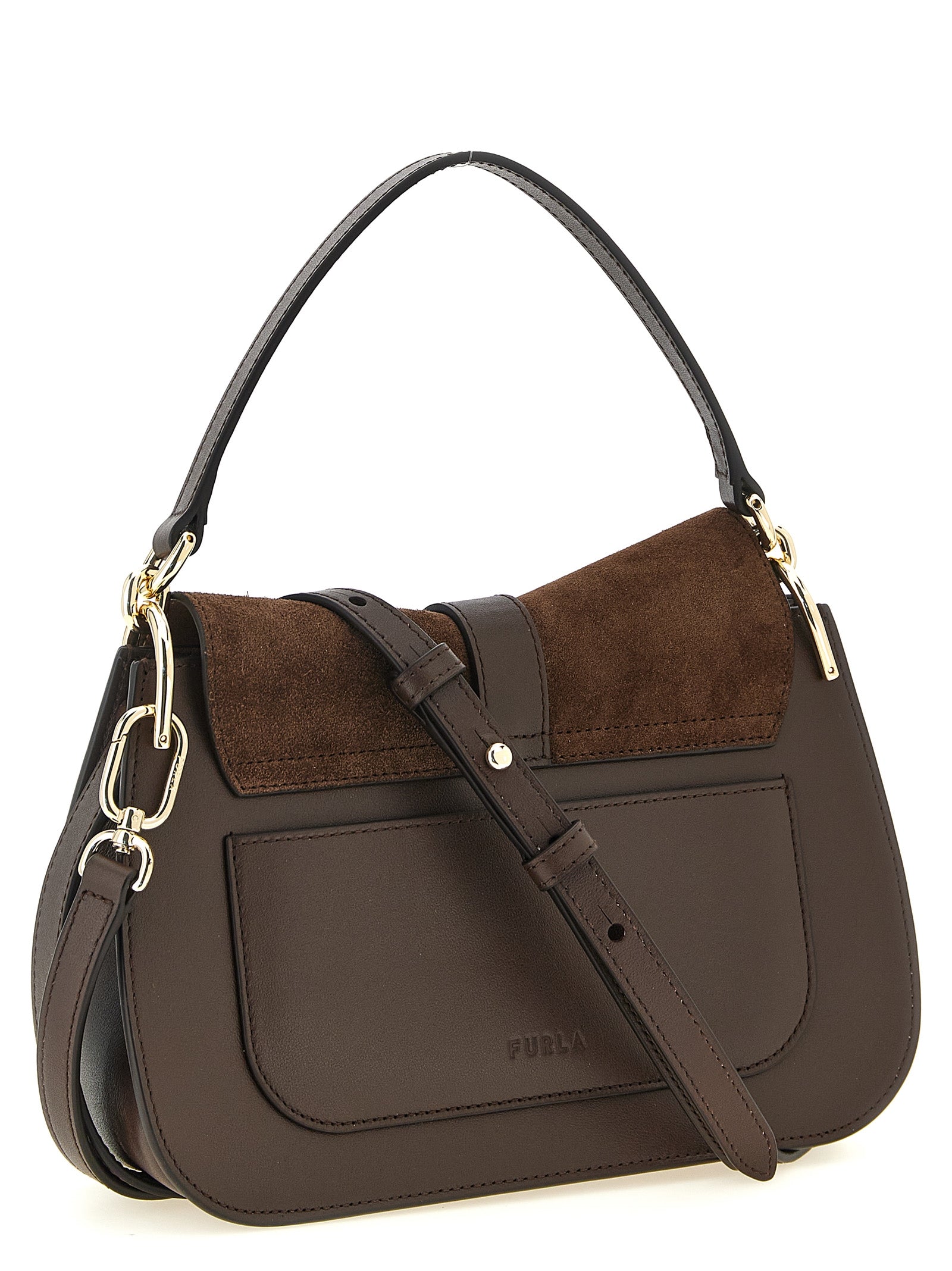 Furla Brown Calfskin Handbag