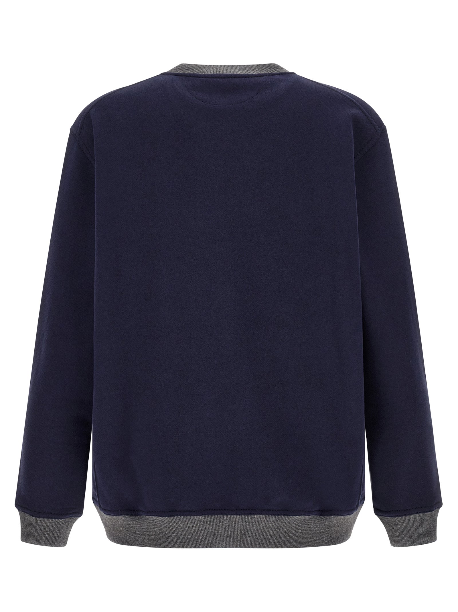 Brunello Cucinelli Blue Cotton Sweatshirt