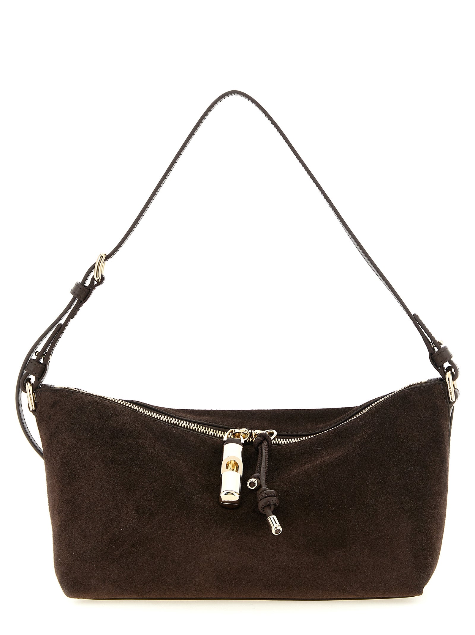 Furla Brown Calfskin Shoulder Bag