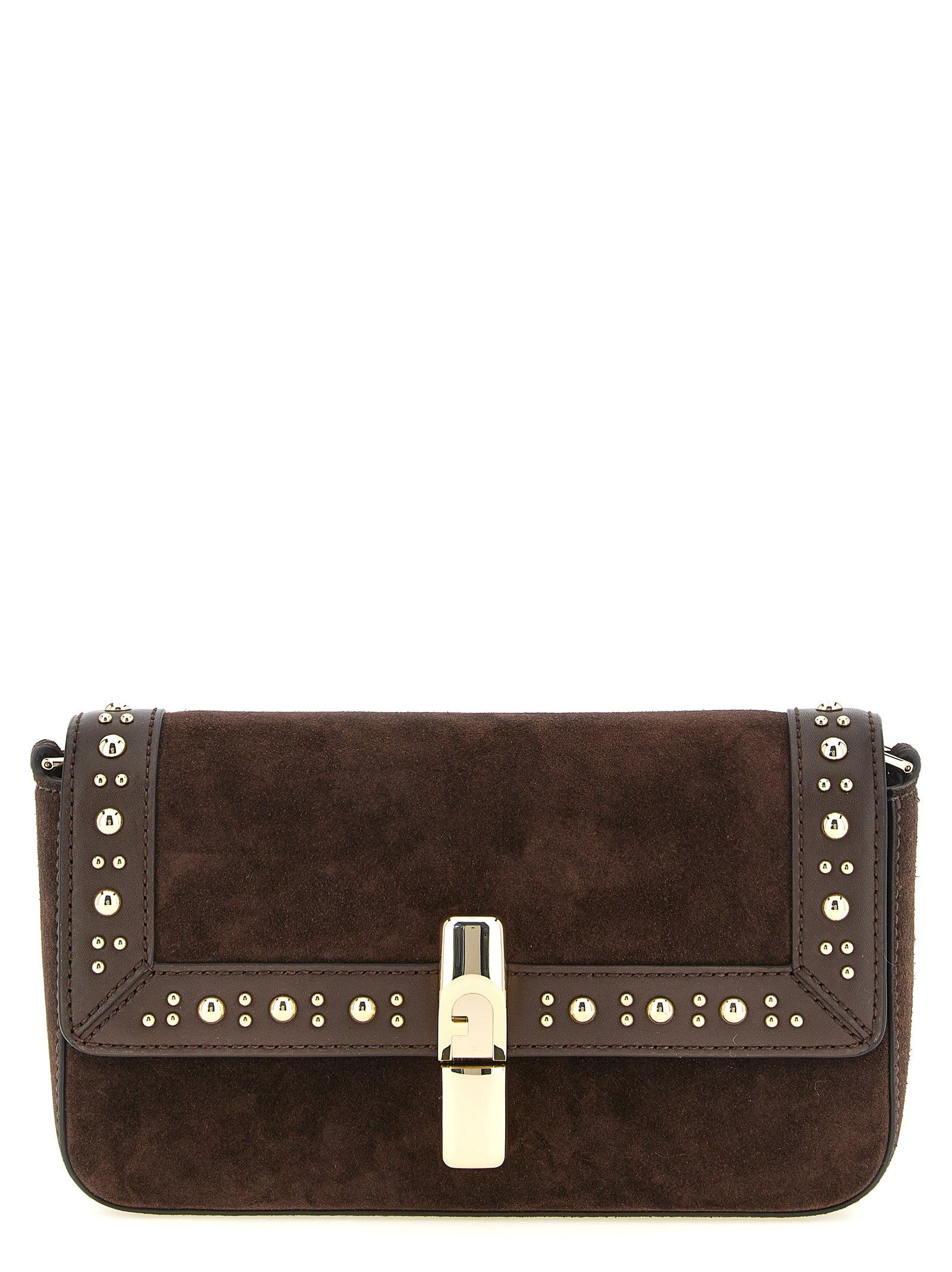 Furla Brown Calfskin Crossbody Bag