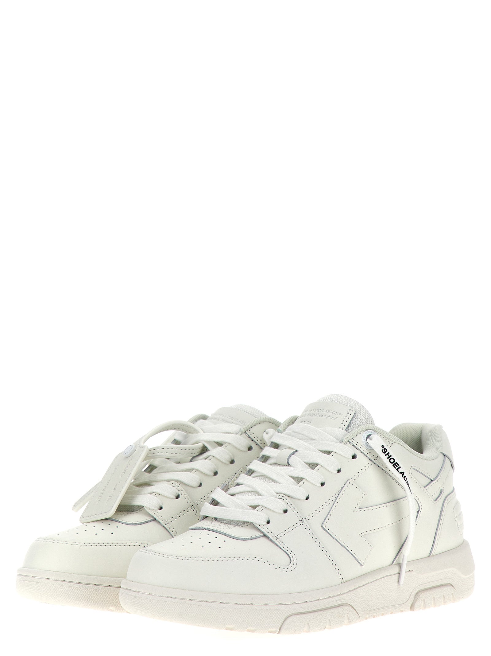 Off-White White Calfskin Low Top Sneakers