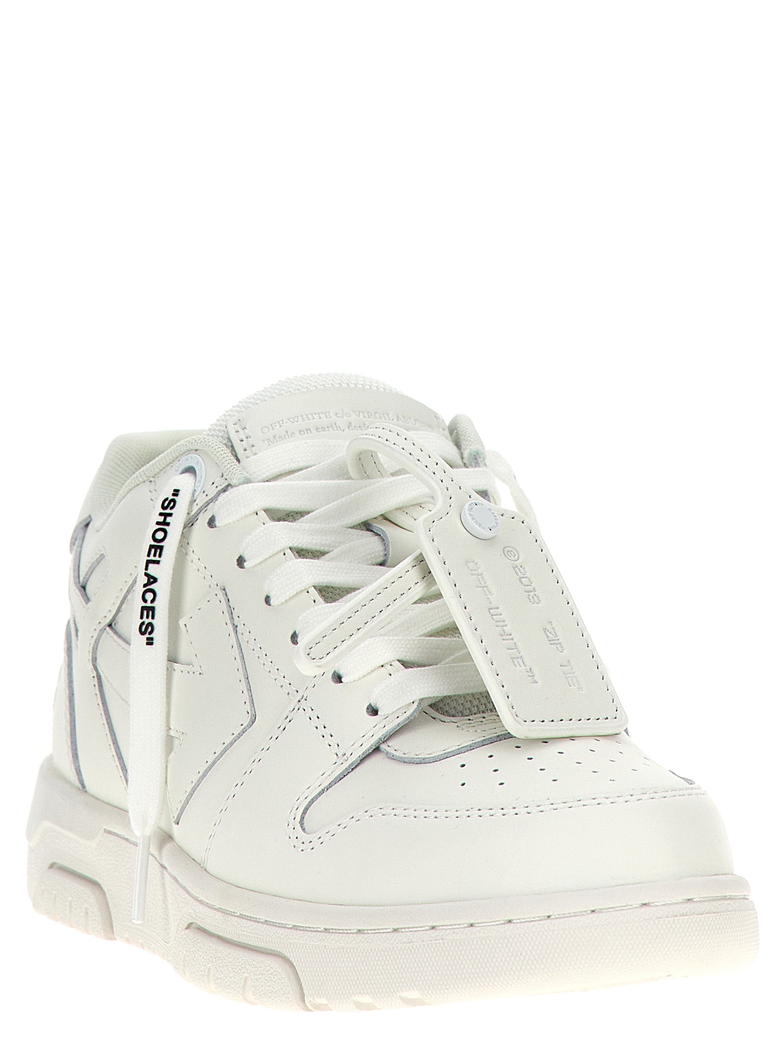 Off-White White Calfskin Low Top Sneakers