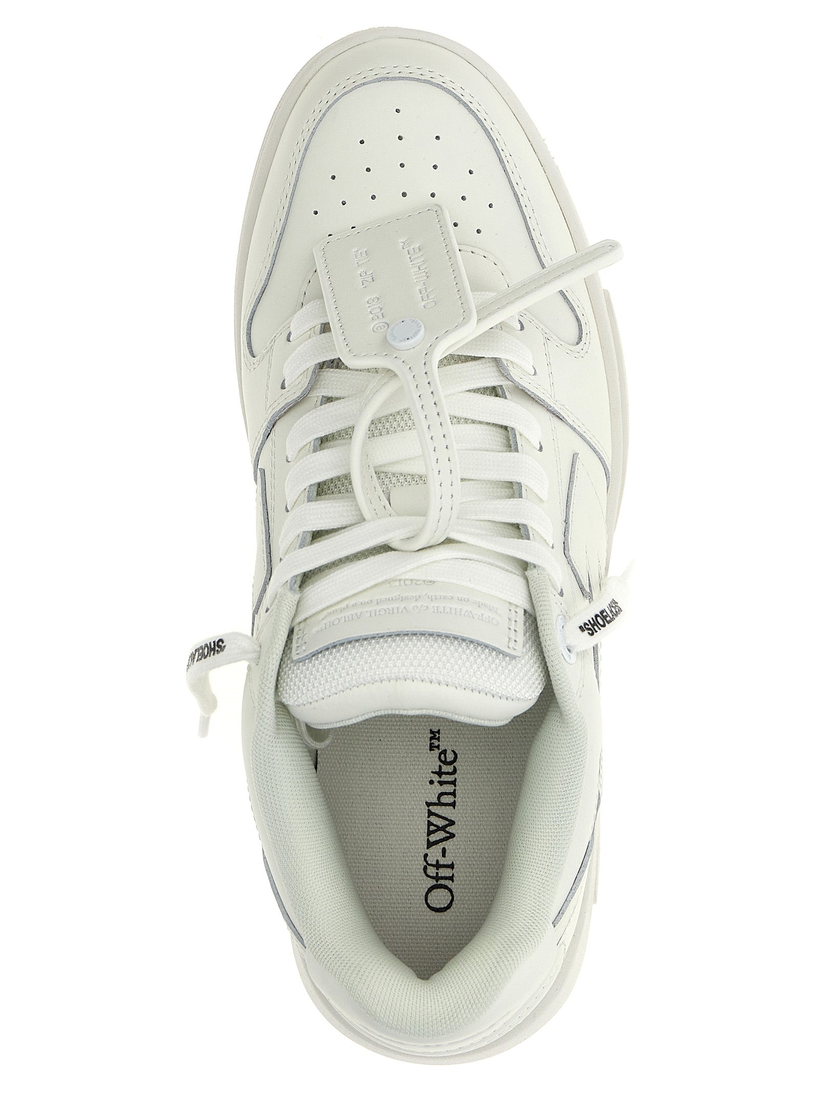 Off-White White Calfskin Low Top Sneakers