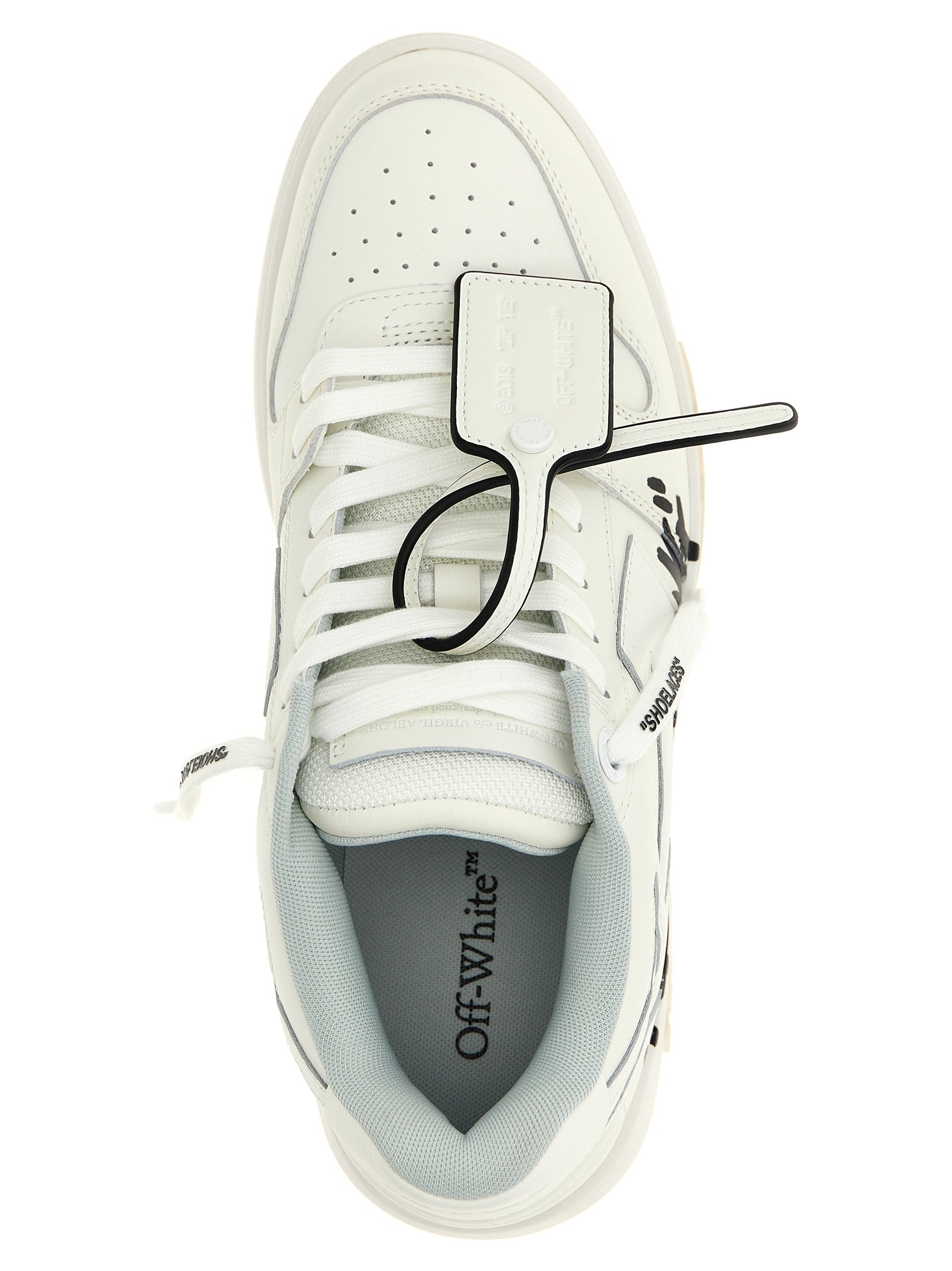 Off-White Bicolor Bovine Leather Sneakers