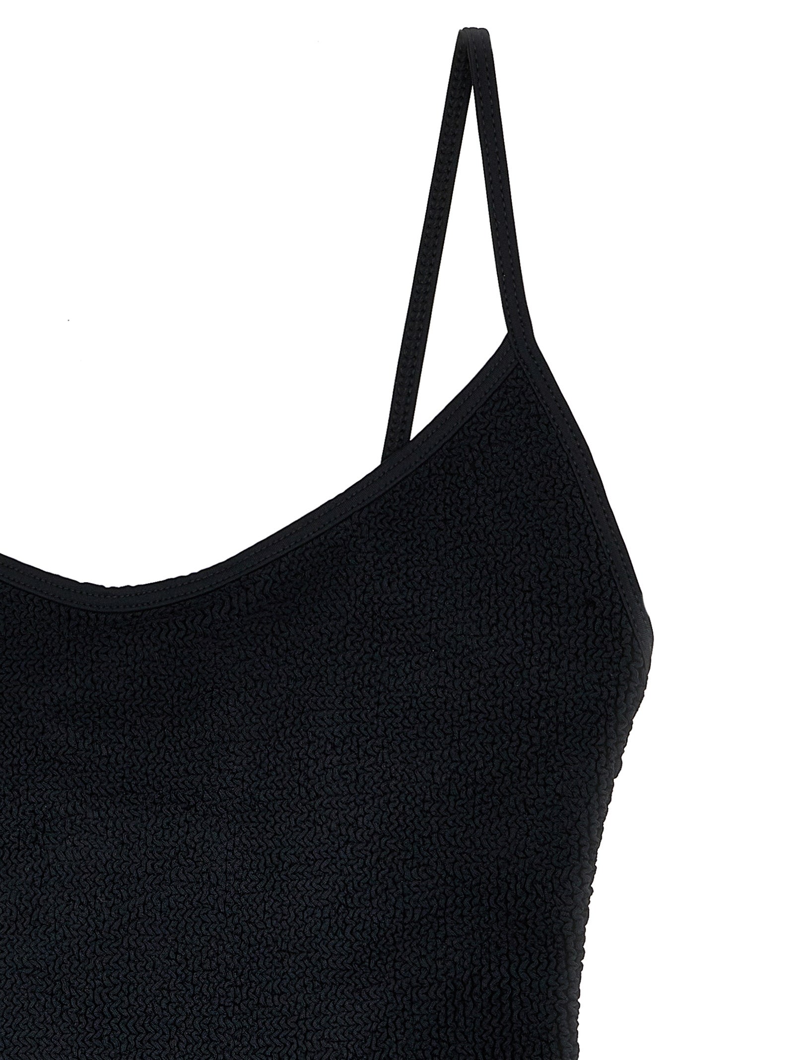 Hunza G Black Polyamide One-Piece Swimsuit