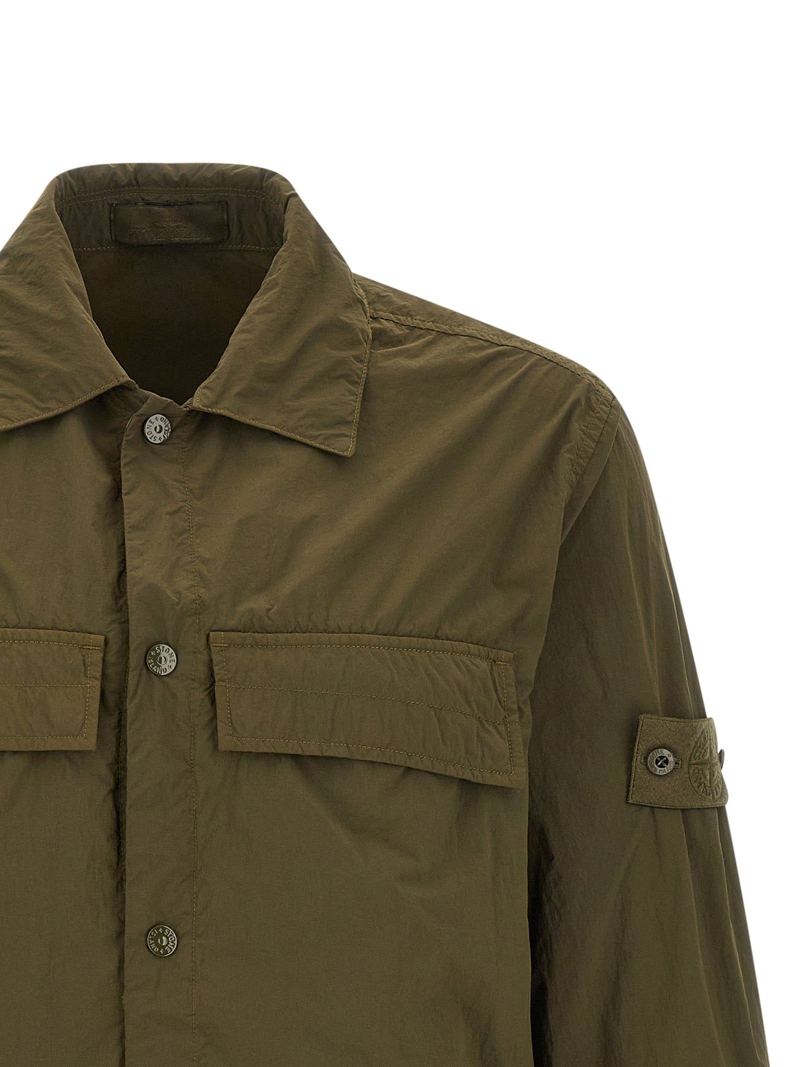 Stone Island Bicolor Polyamide Blouse