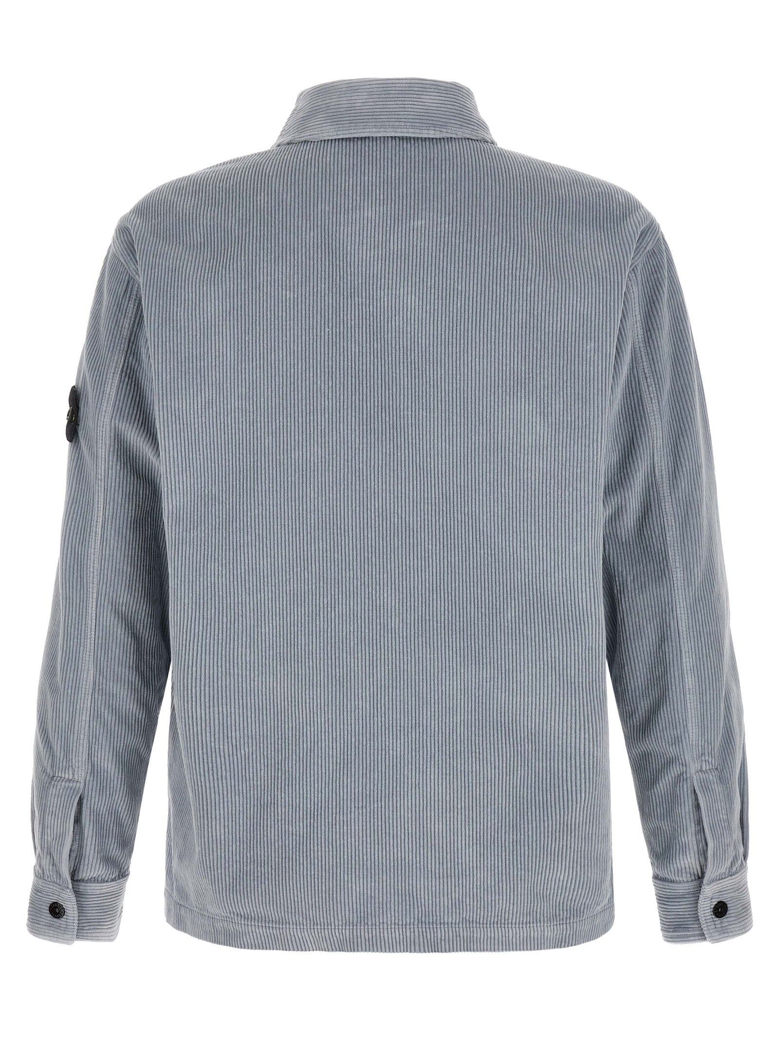 Stone Island Gray Cotton Blouse