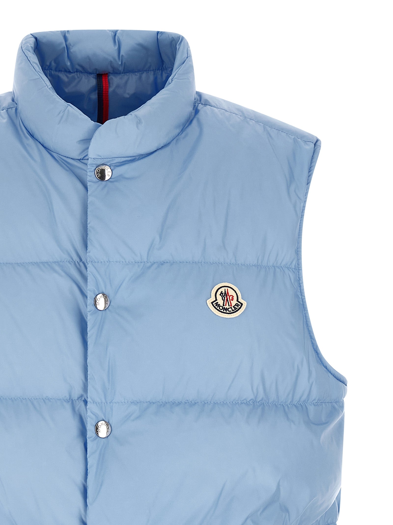 Moncler Blue Polyamide Sleeveless Jacket