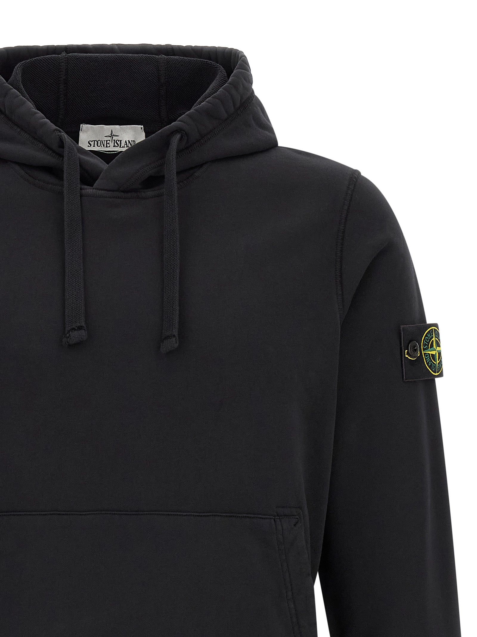 Stone Island Black Cotton Sweatshirt