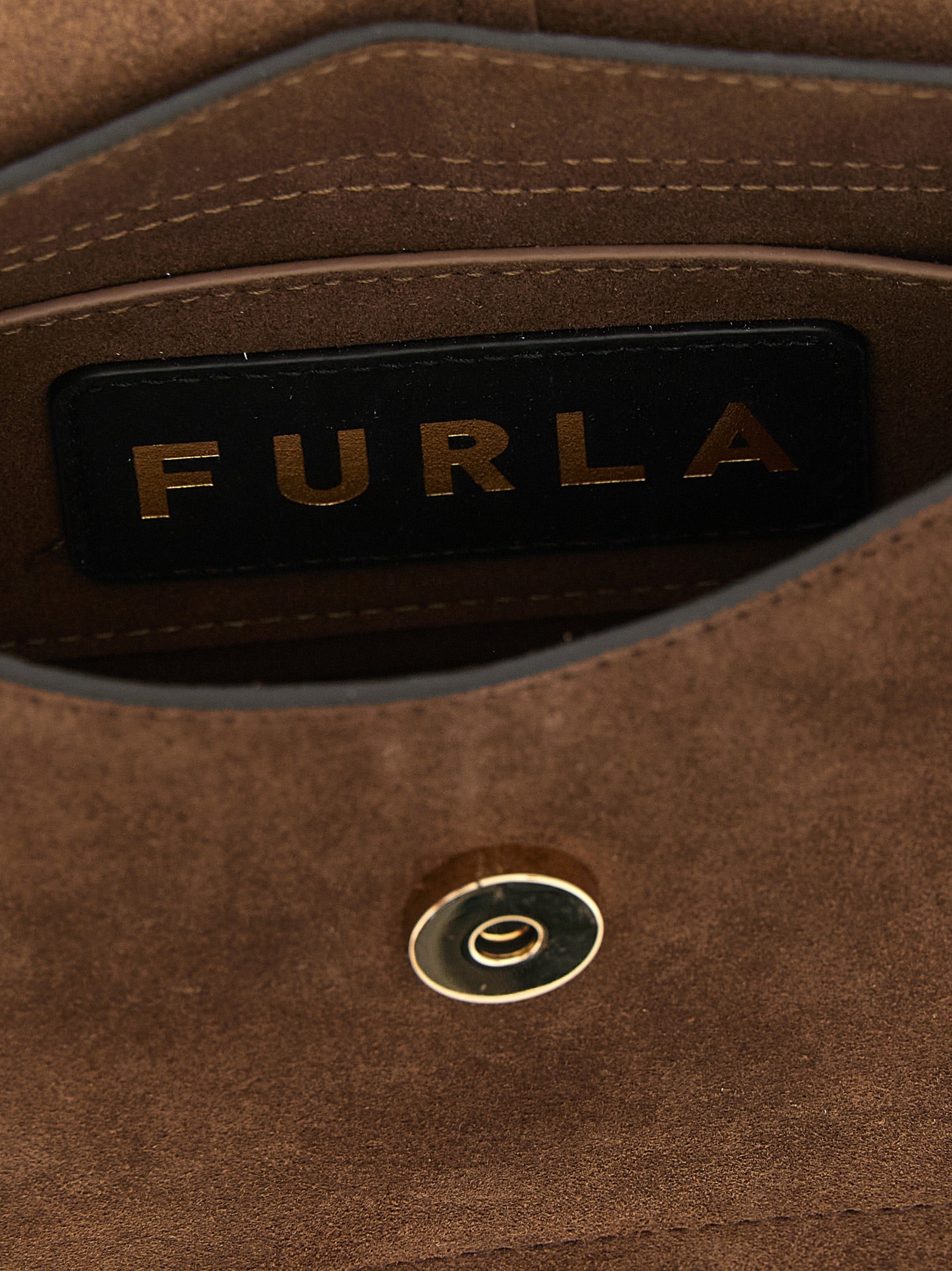 Furla Brown Calfskin Handbag