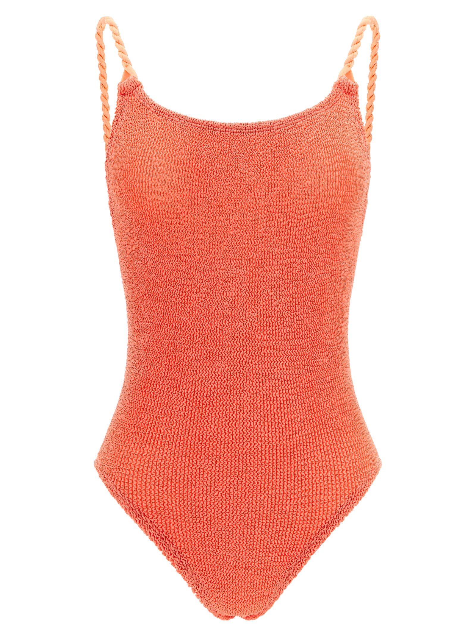 Hunza G Orange Polyamide One-Piece Swimsuit