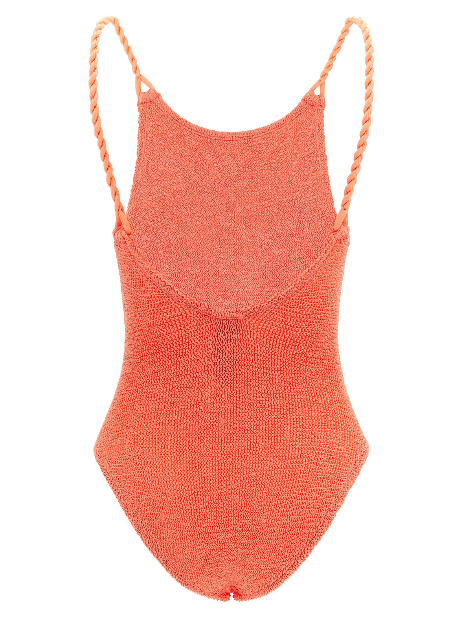 Hunza G Orange Polyamide One-Piece Swimsuit