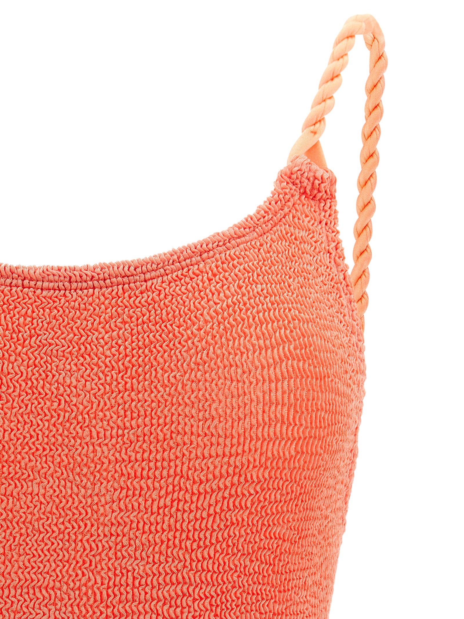 Hunza G Orange Polyamide One-Piece Swimsuit
