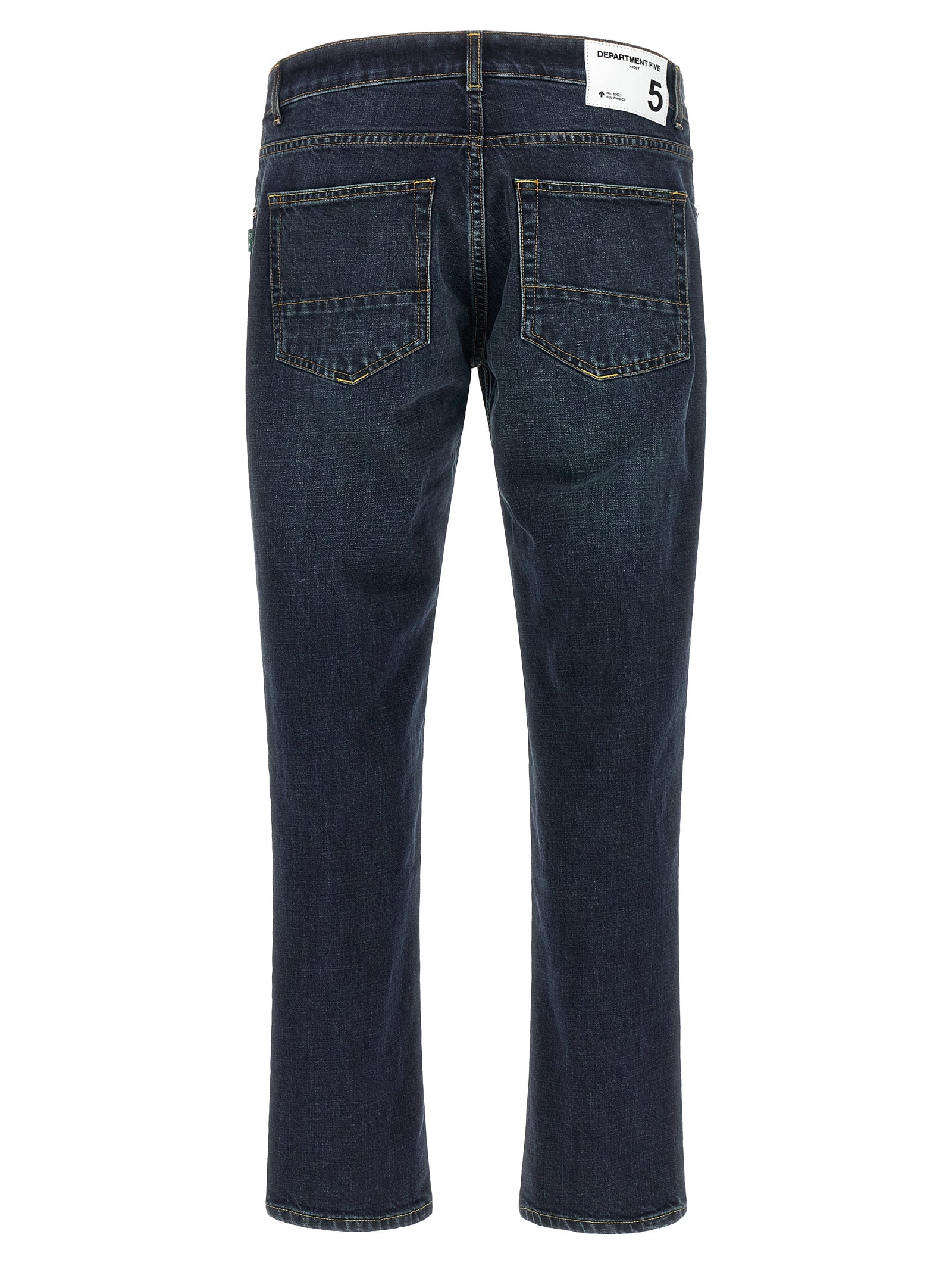 Department 5 Blue Cotton Cropped Jeans