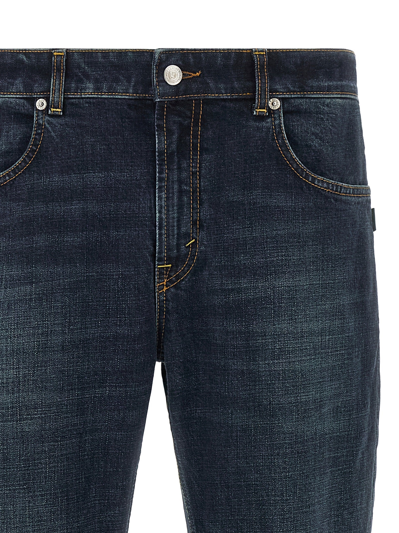 Department 5 Blue Cotton Cropped Jeans