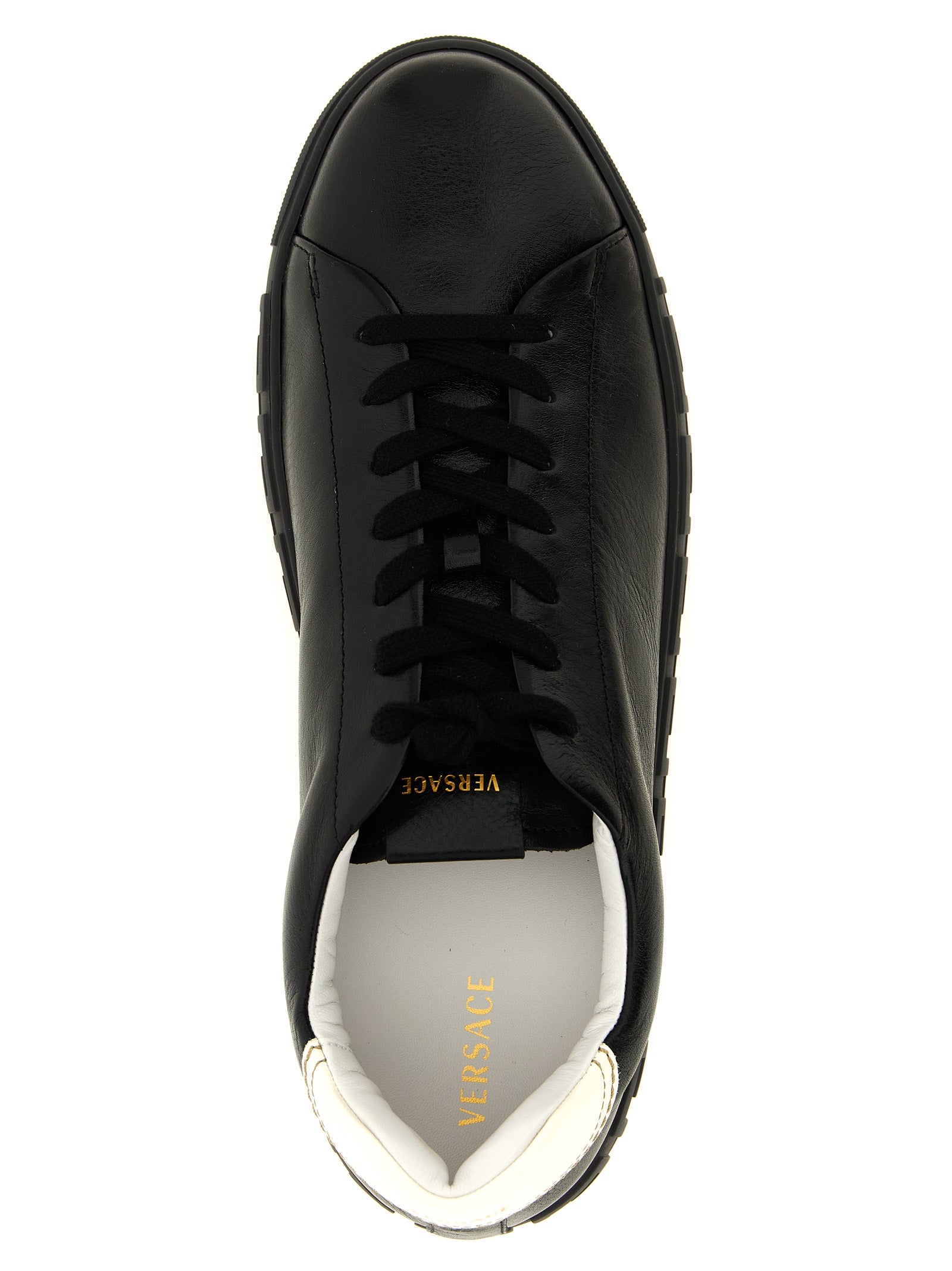 Versace Bicolor Calfskin Low Top Sneakers