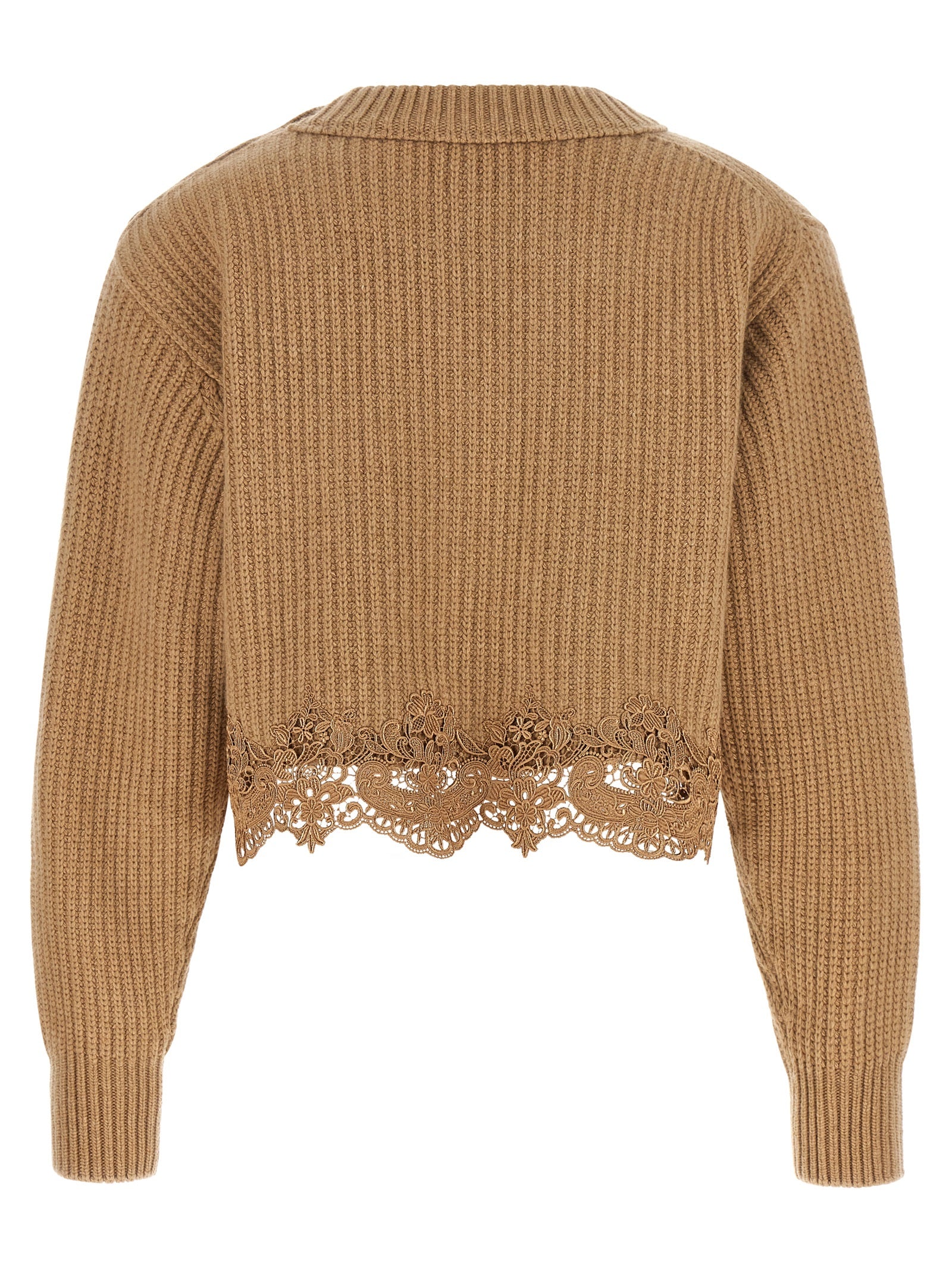 Chloé Beige Wool Cardigan