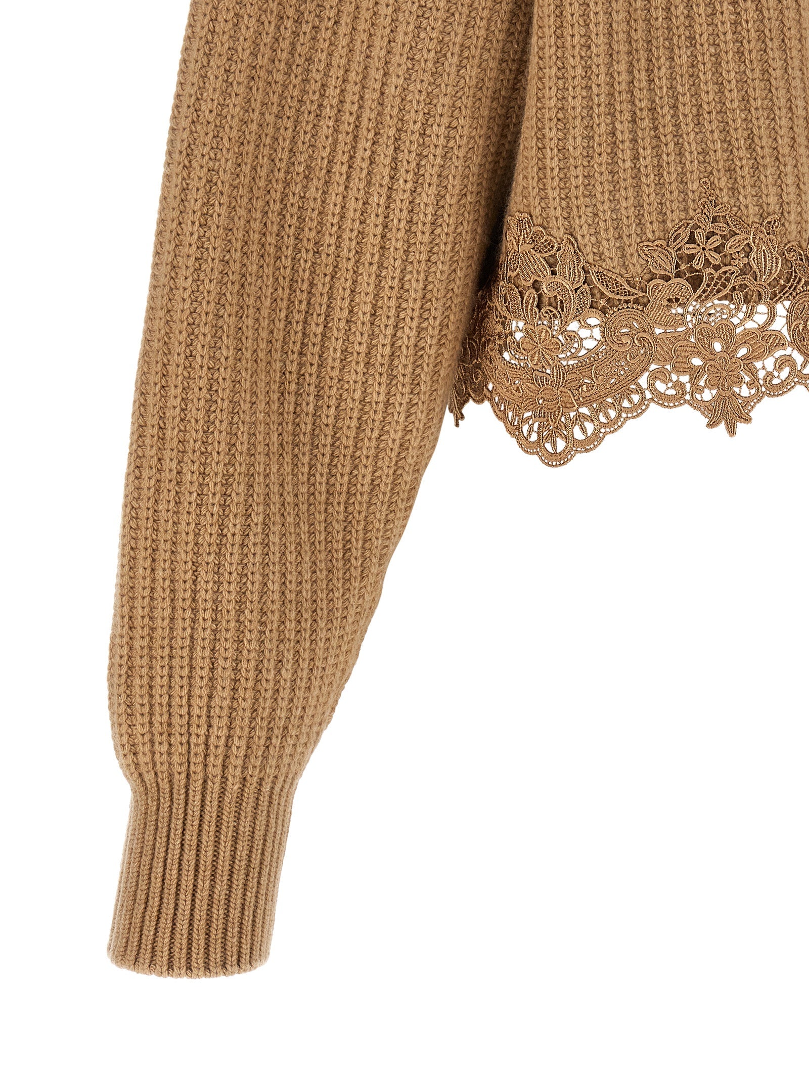 Chloé Beige Wool Cardigan