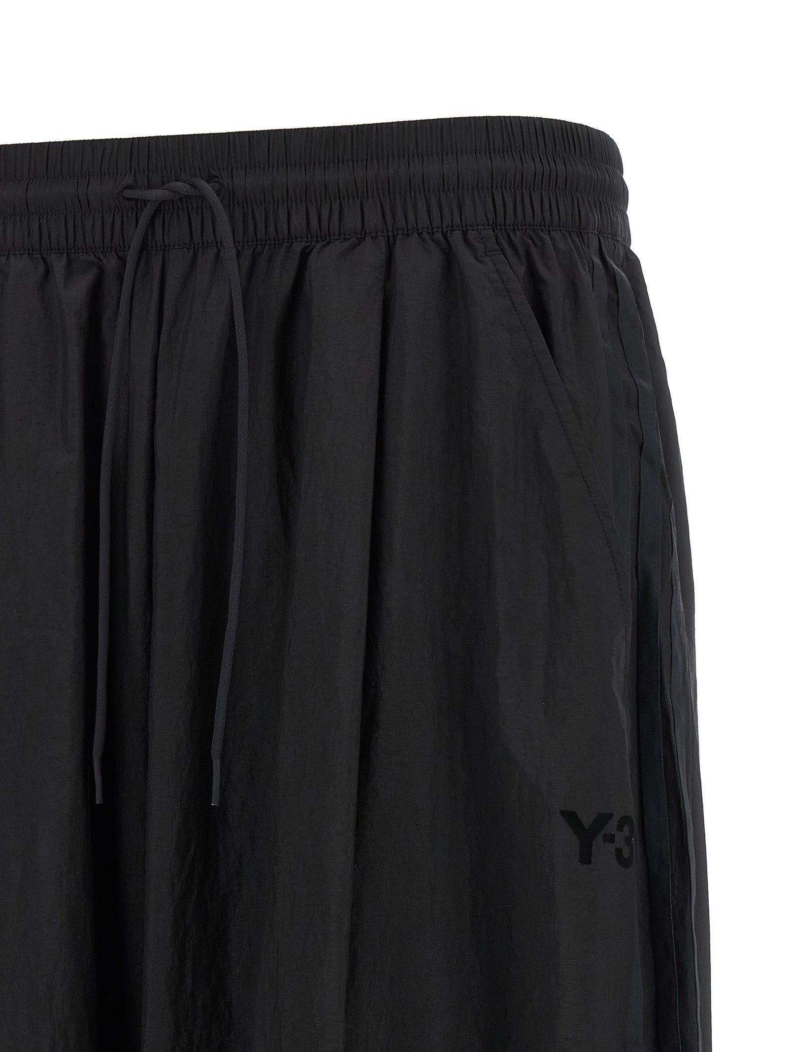 Y-3 Black Polyamide Athletic Pants