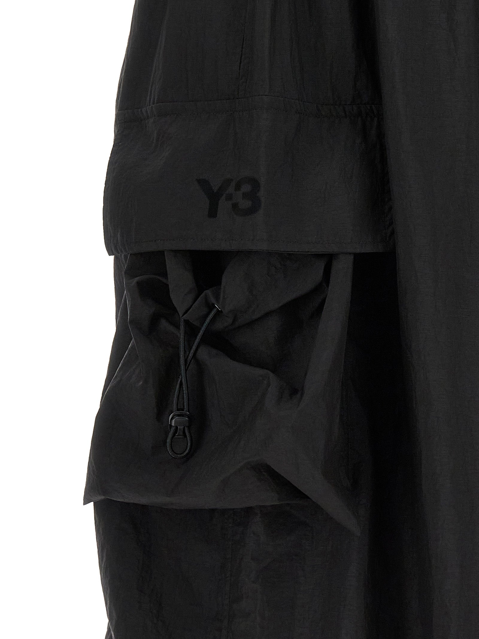 Y-3 Black Polyamide Cargo Pants