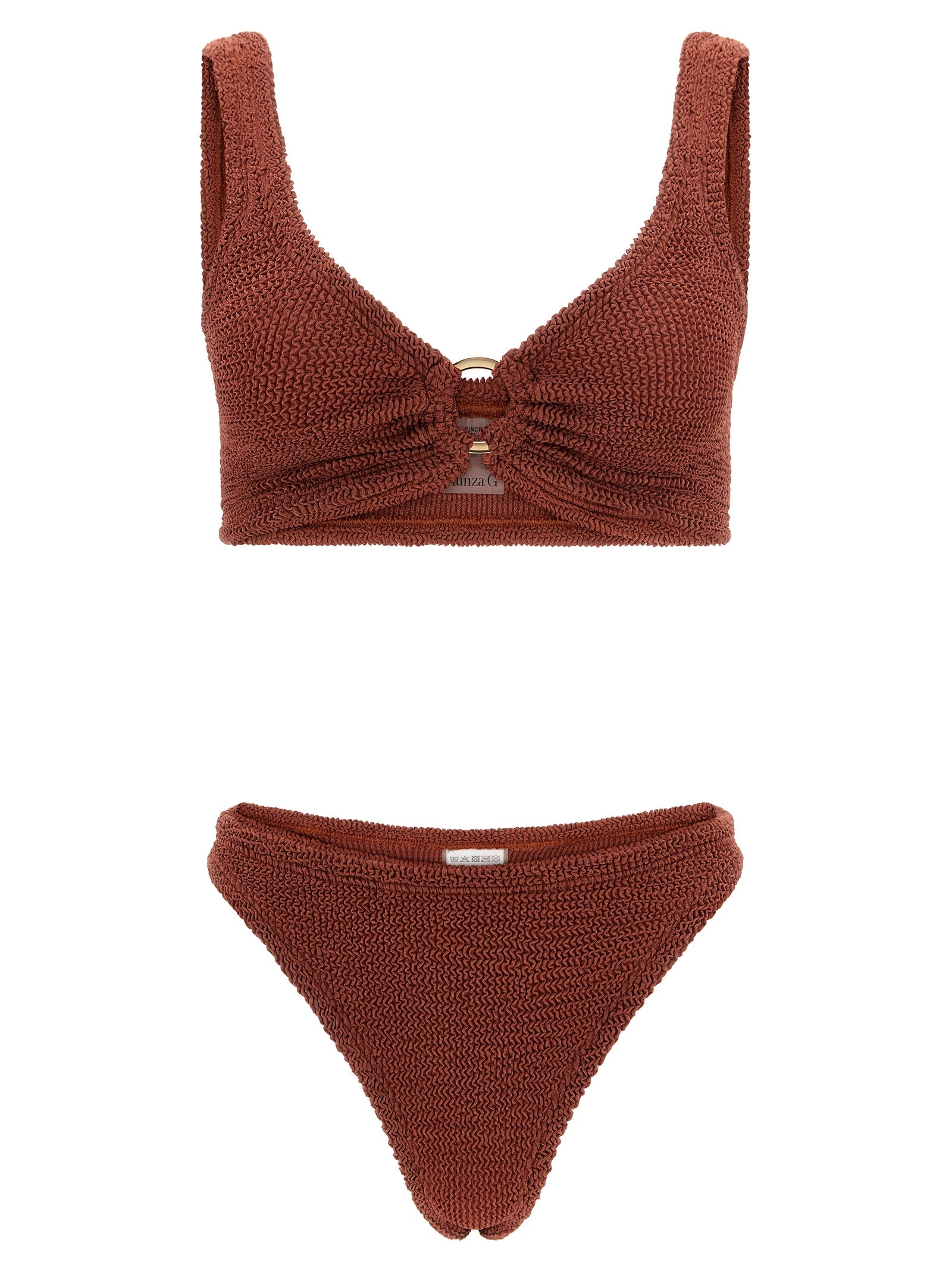 Hunza G Brown Polyamide Bikini