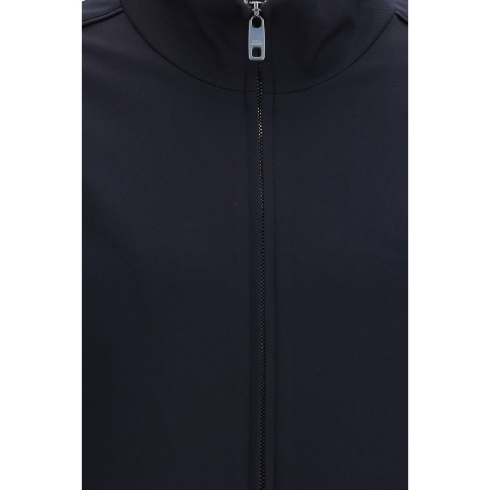 Dolce & Gabbana Blue Polyamide Full-Length Jacket