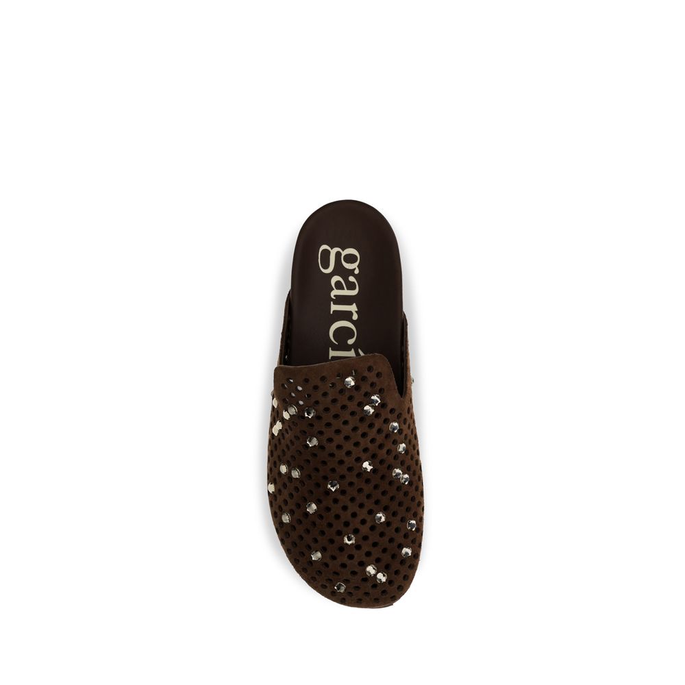 Pedro García Brown Calf Leather Bos Taurus Mules