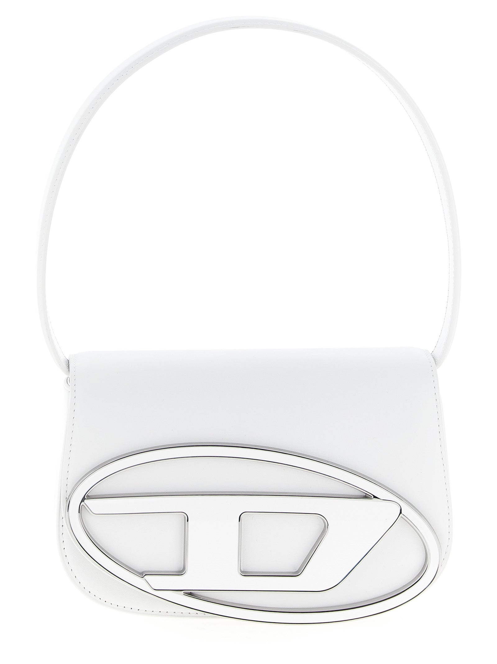Diesel White Cowhide Shoulder Bag