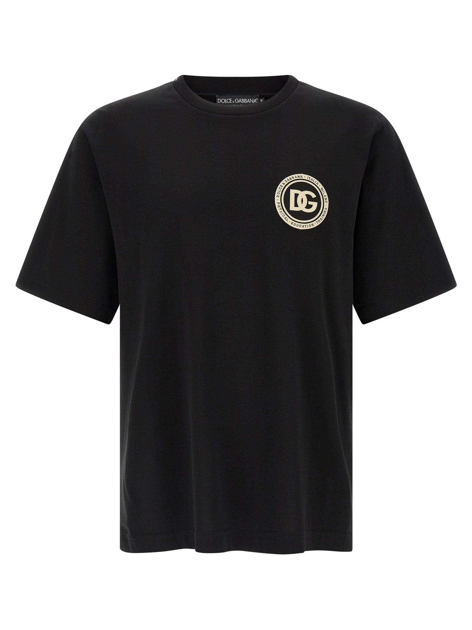 Dolce & Gabbana Black Cotton T-Shirt