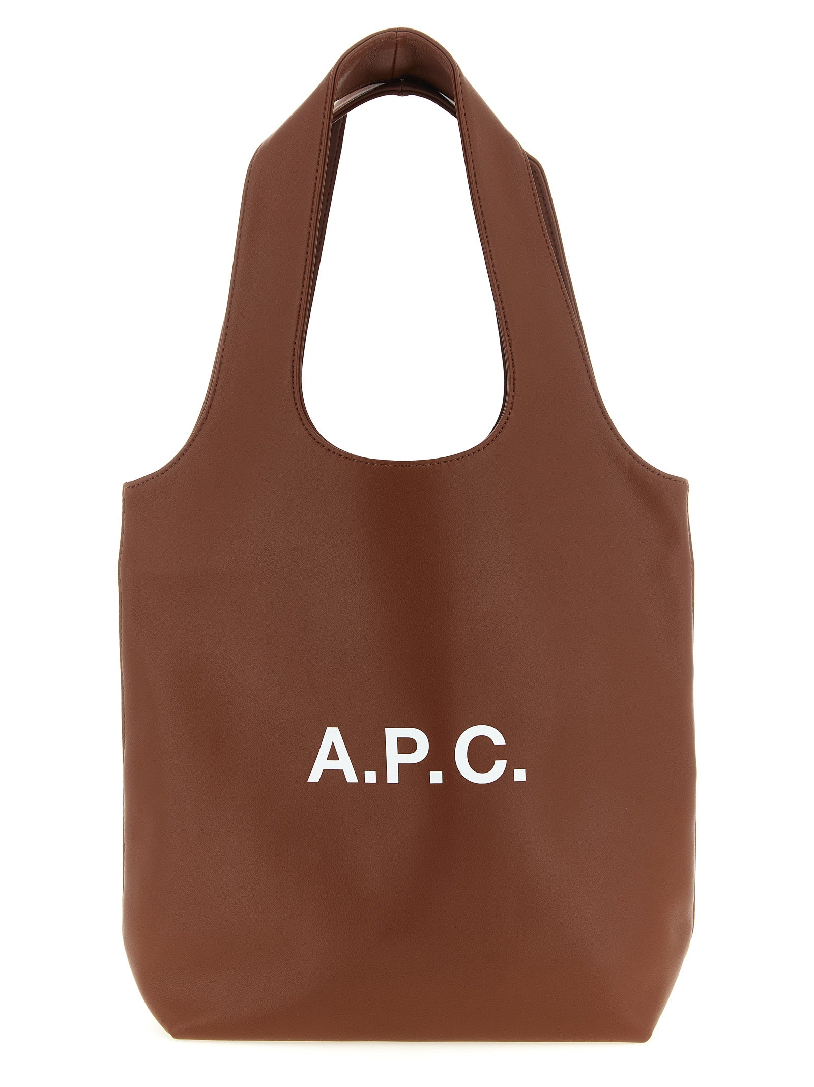 A.P.C. Brown Polyester Handbag