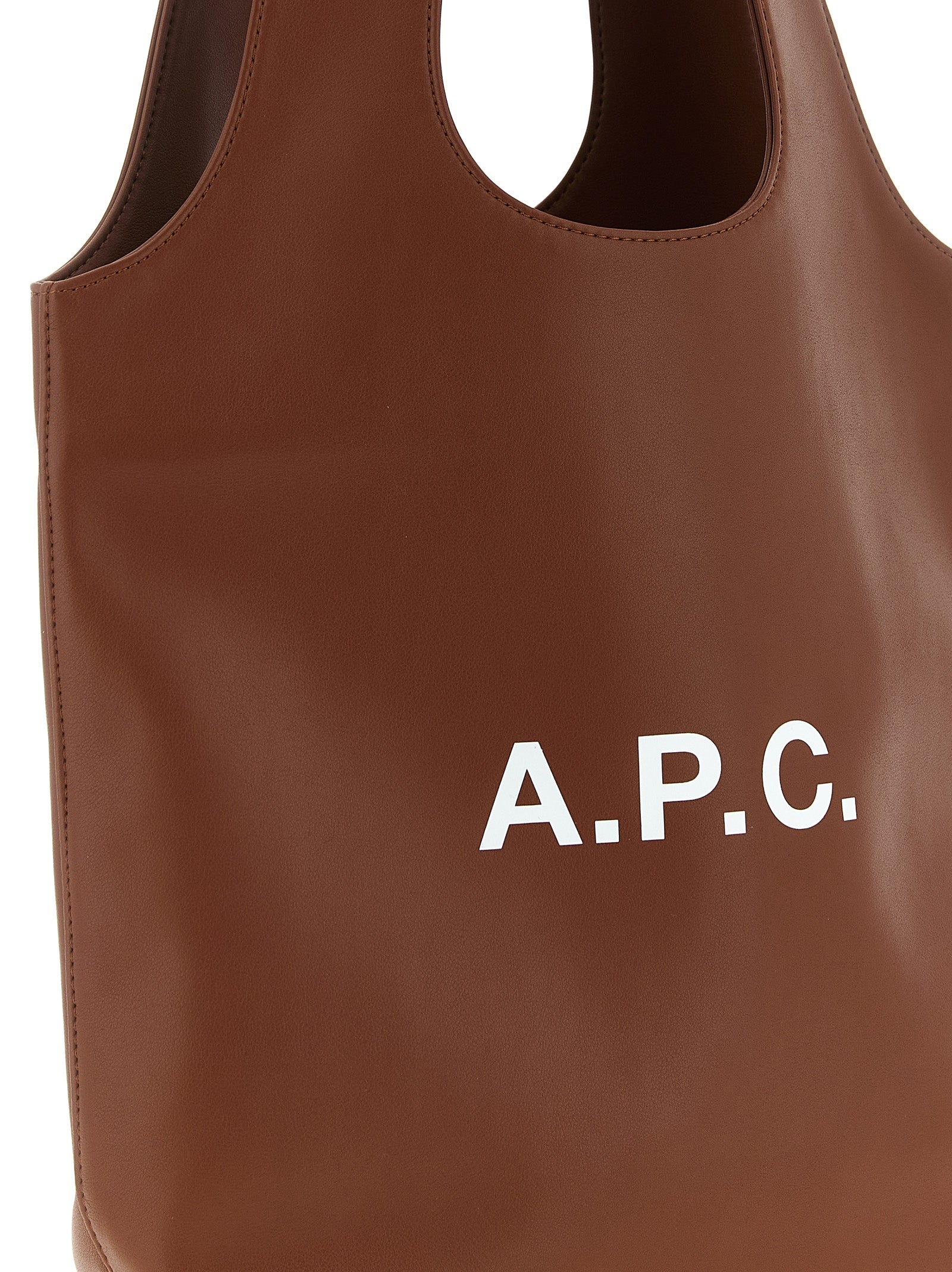 A.P.C. Brown Polyester Handbag