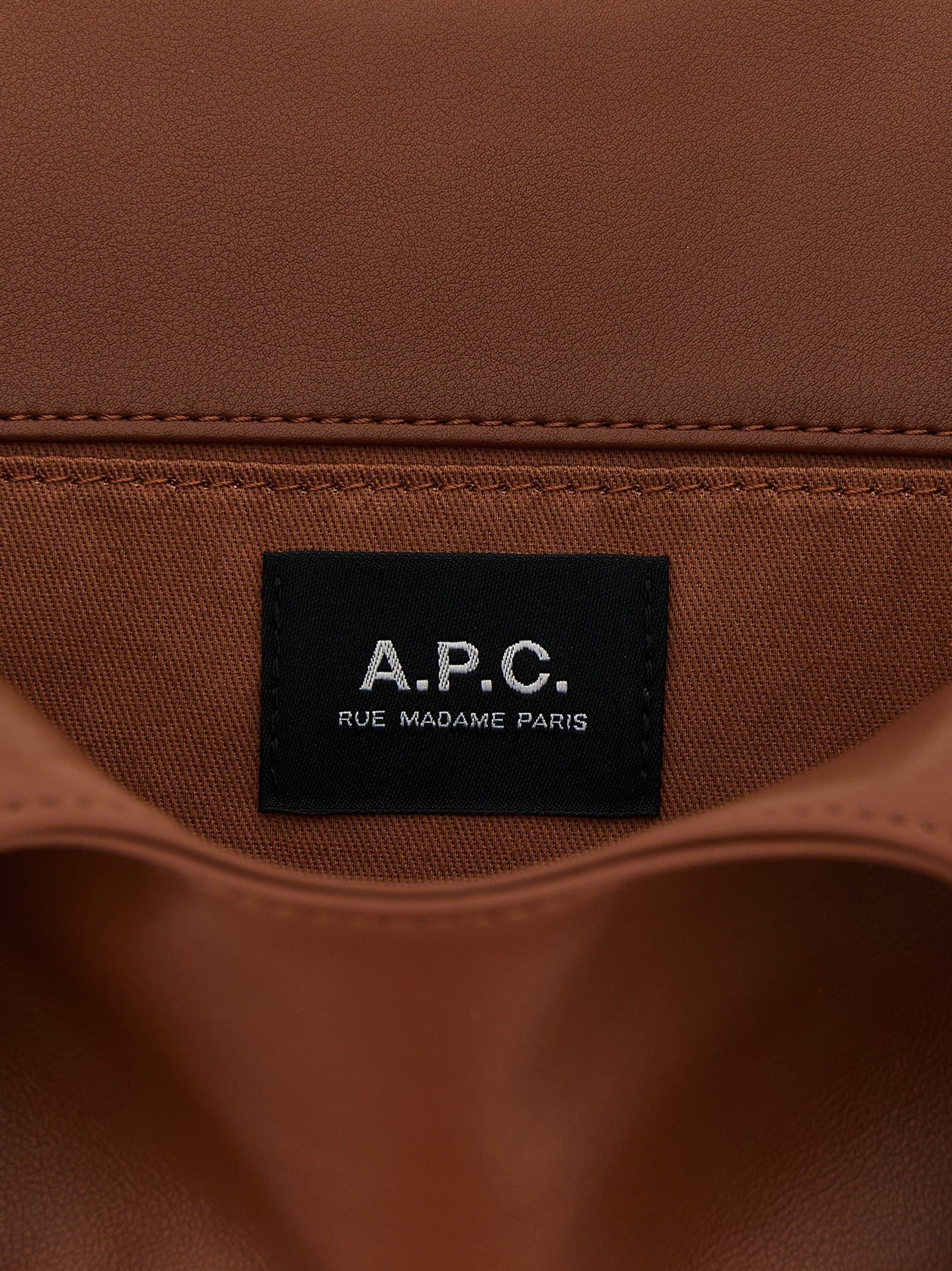 A.P.C. Brown Polyester Handbag