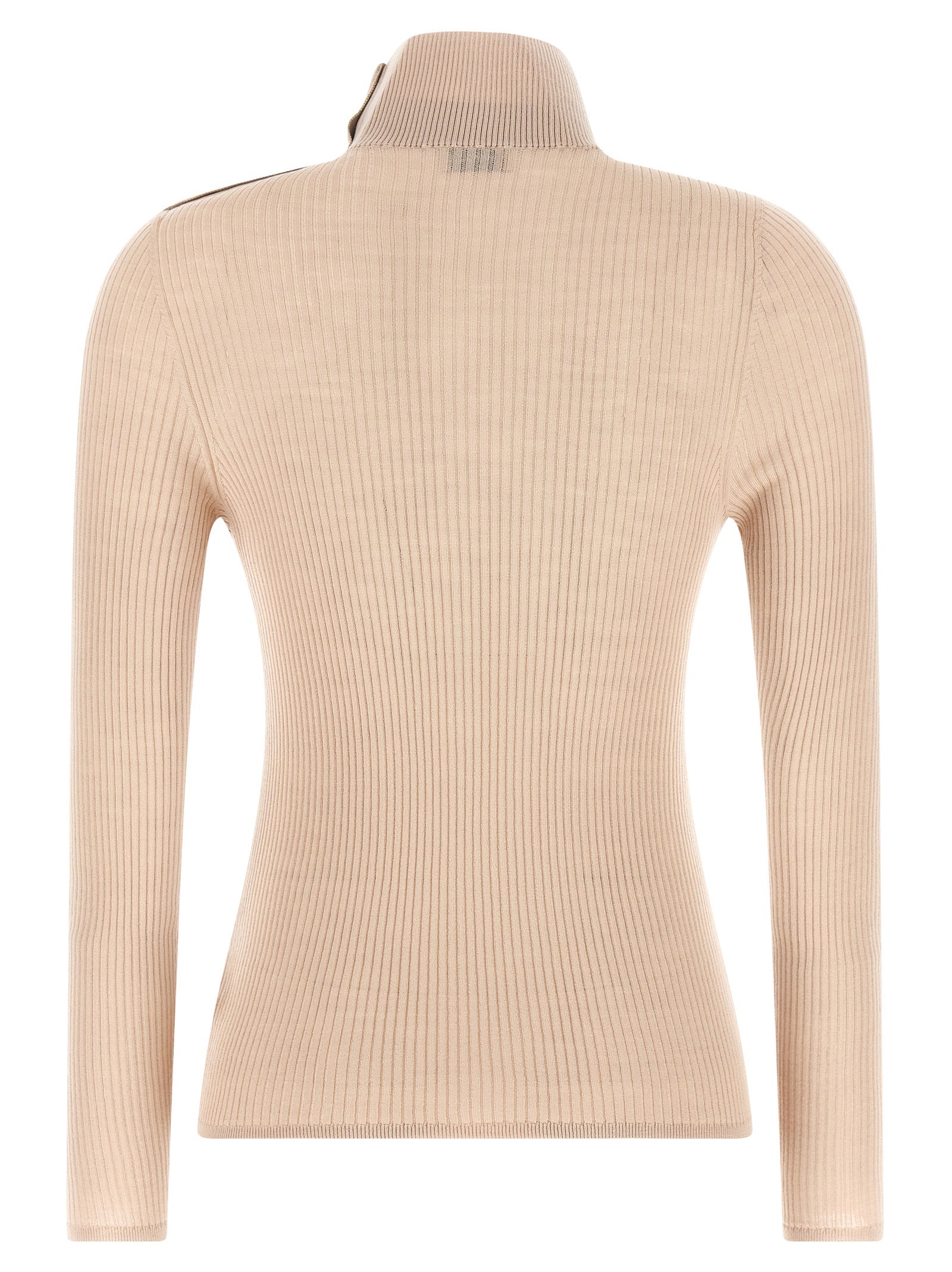 Moncler Beige Virgin Wool Cardigan