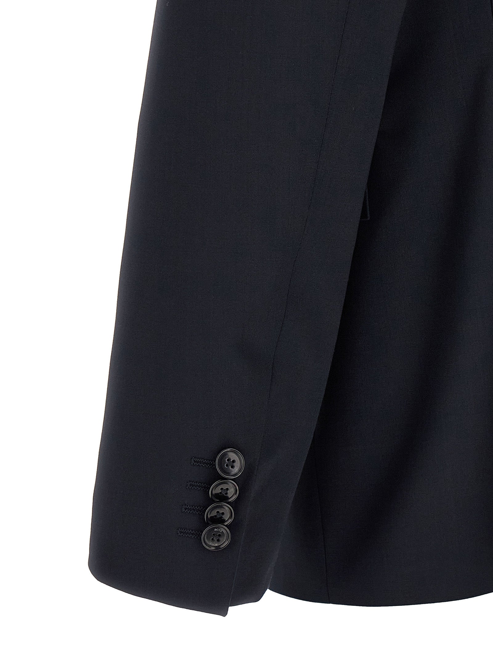 Hugo Boss Blue Virgin Wool Two-Piece Suit