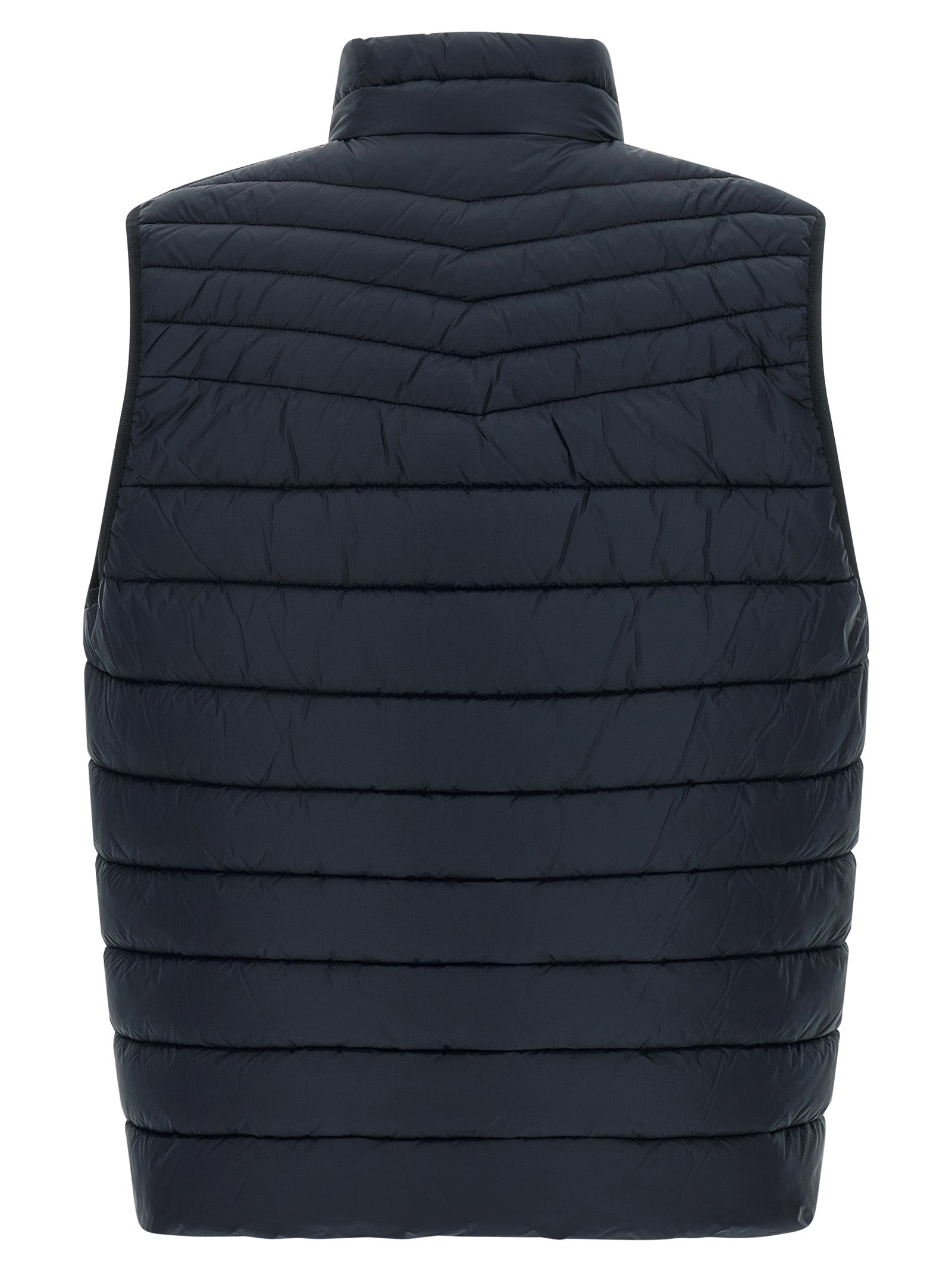 Hugo Boss Blue Recycled Polyamide Sleeveless Jacket