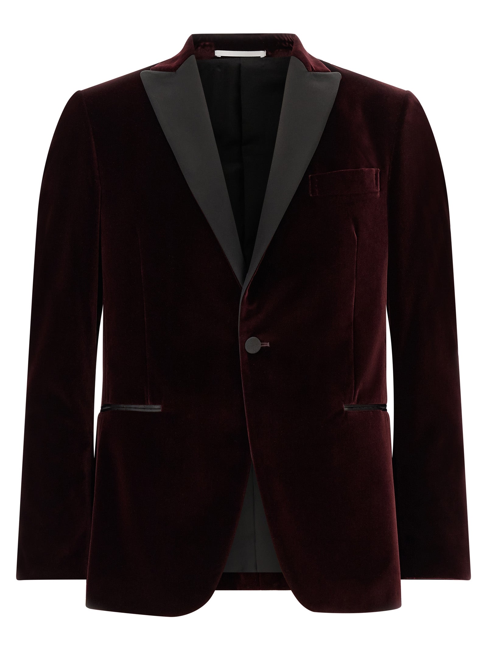 Pal Zileri Bordeaux Cotton Blazer