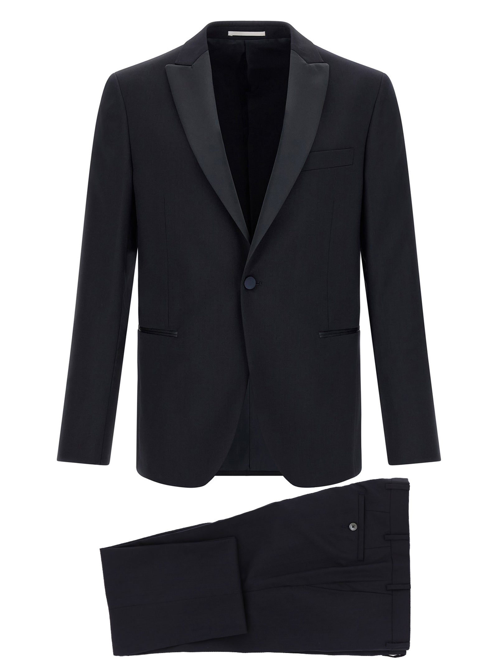 Pal Zileri Black Wool Two-Piece Suit