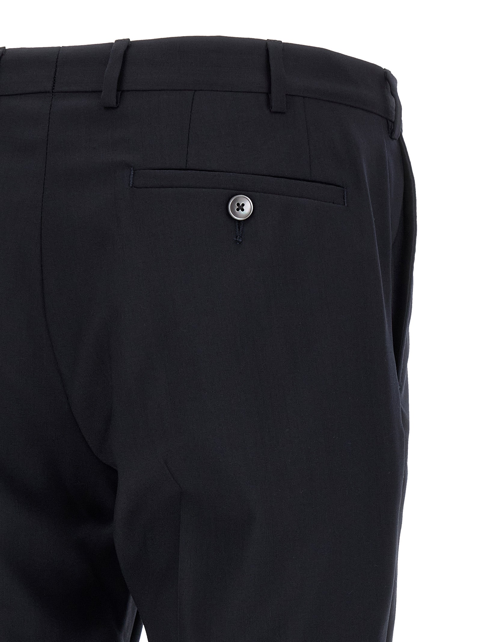 Pal Zileri Black Wool Two-Piece Suit