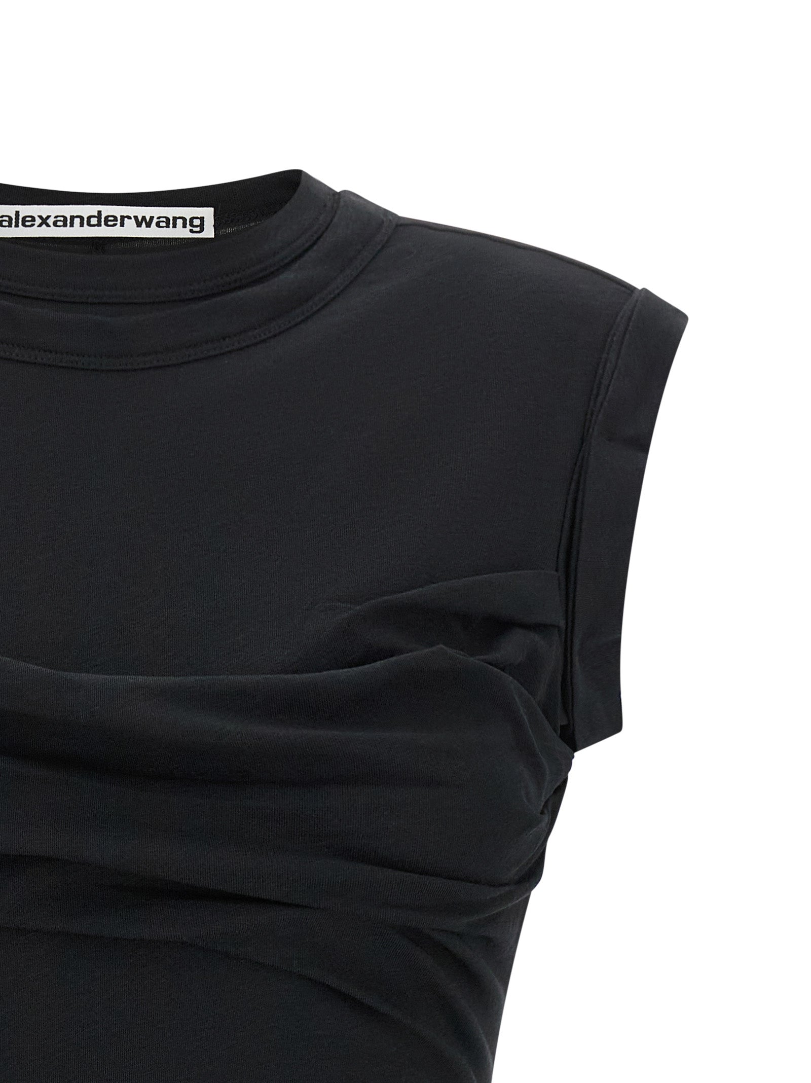 Alexander Wang Black Cotton Short Dress