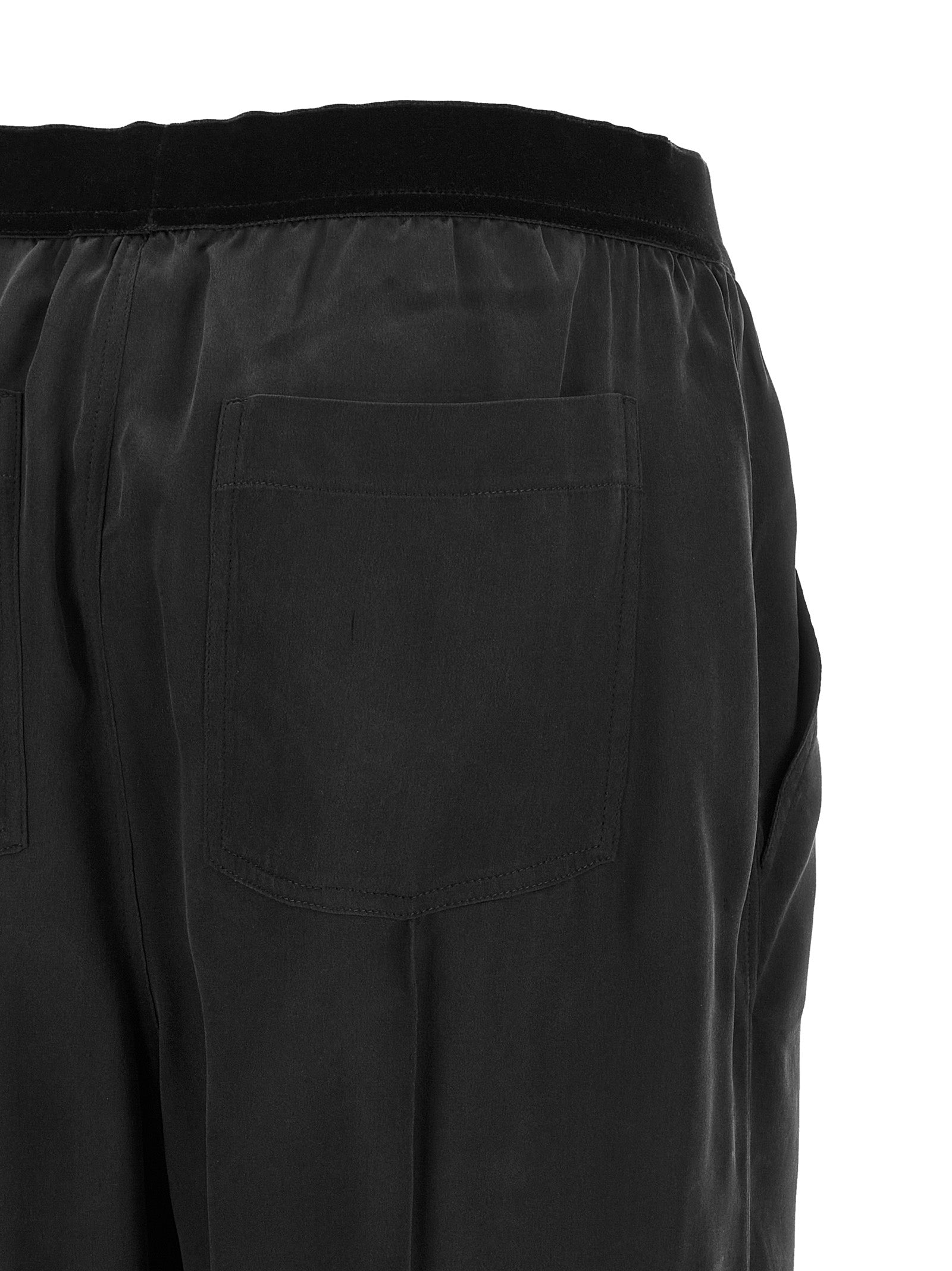 Tom Ford Black Silk Bottoms Sleepwear