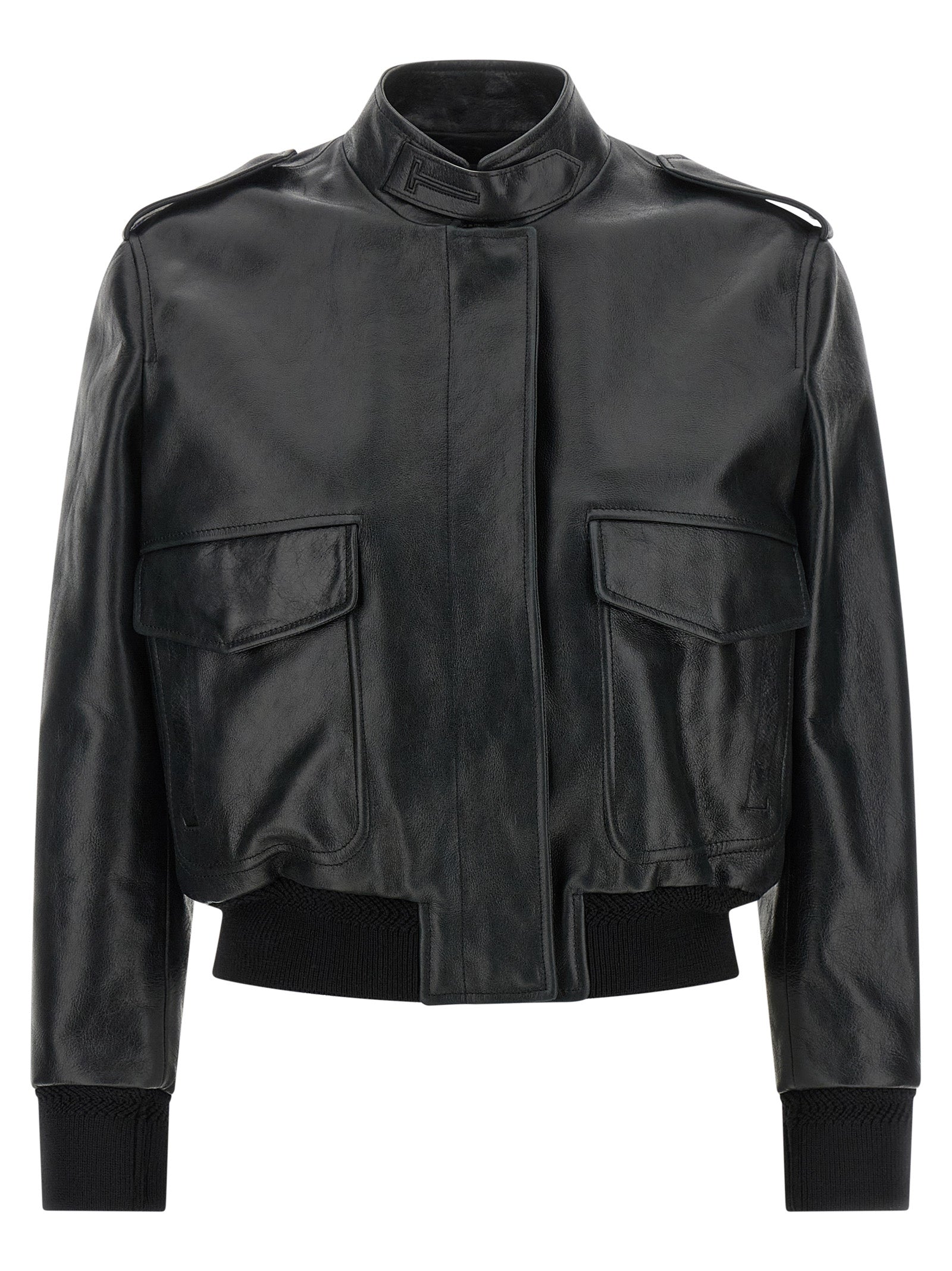 Tom Ford Black Lamb Leather Leather Jacket