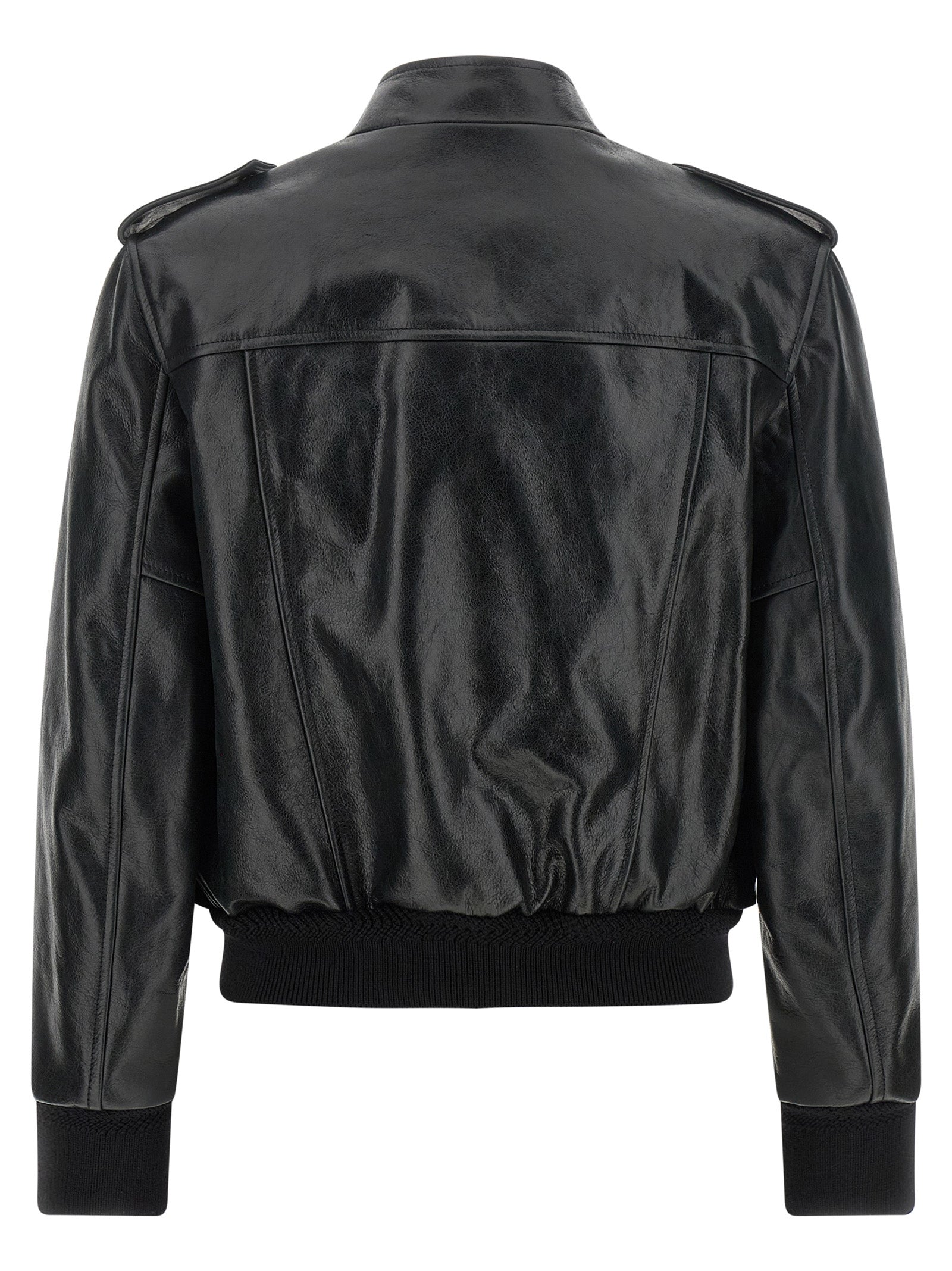 Tom Ford Black Lamb Leather Leather Jacket