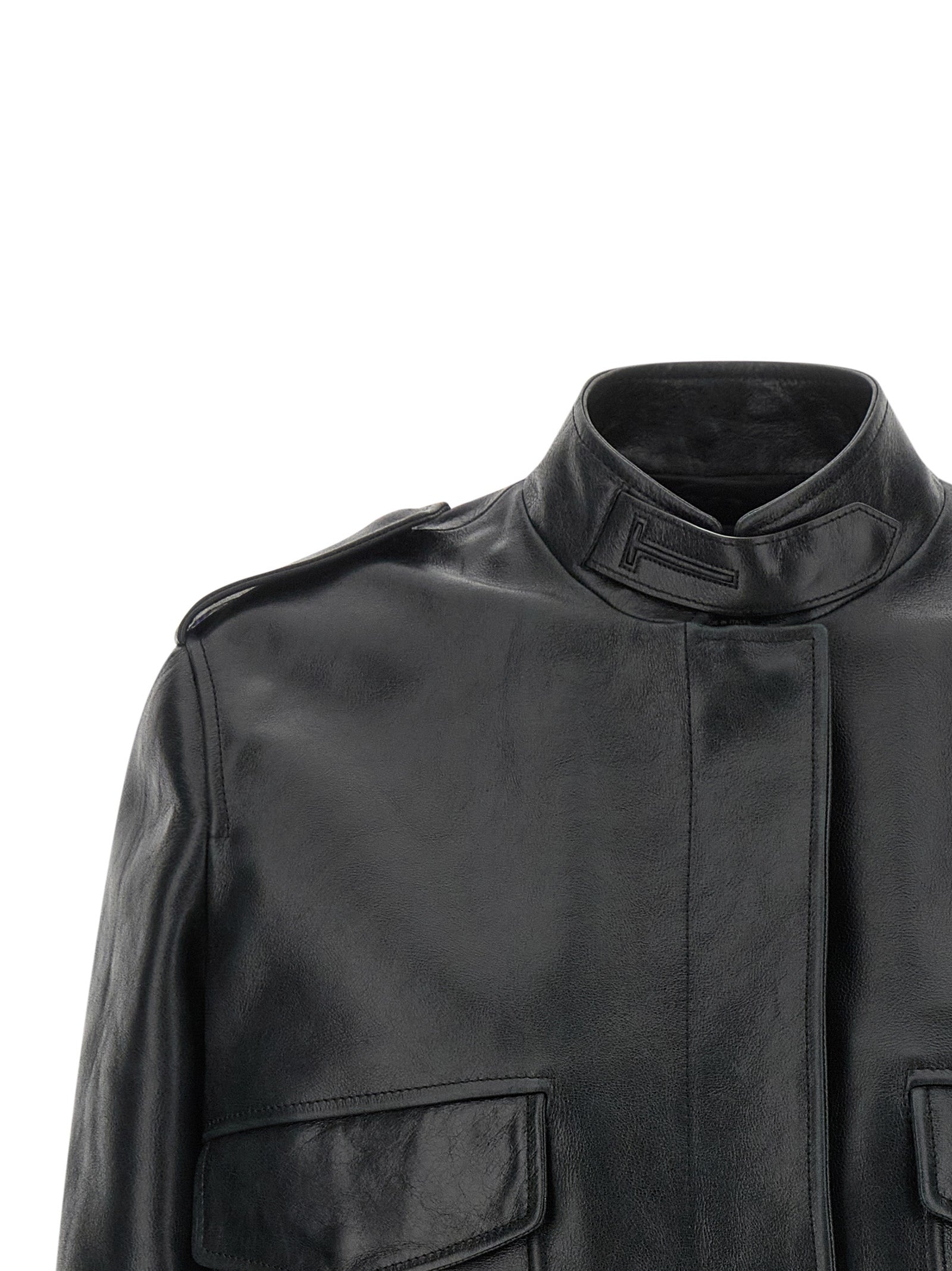 Tom Ford Black Lamb Leather Leather Jacket