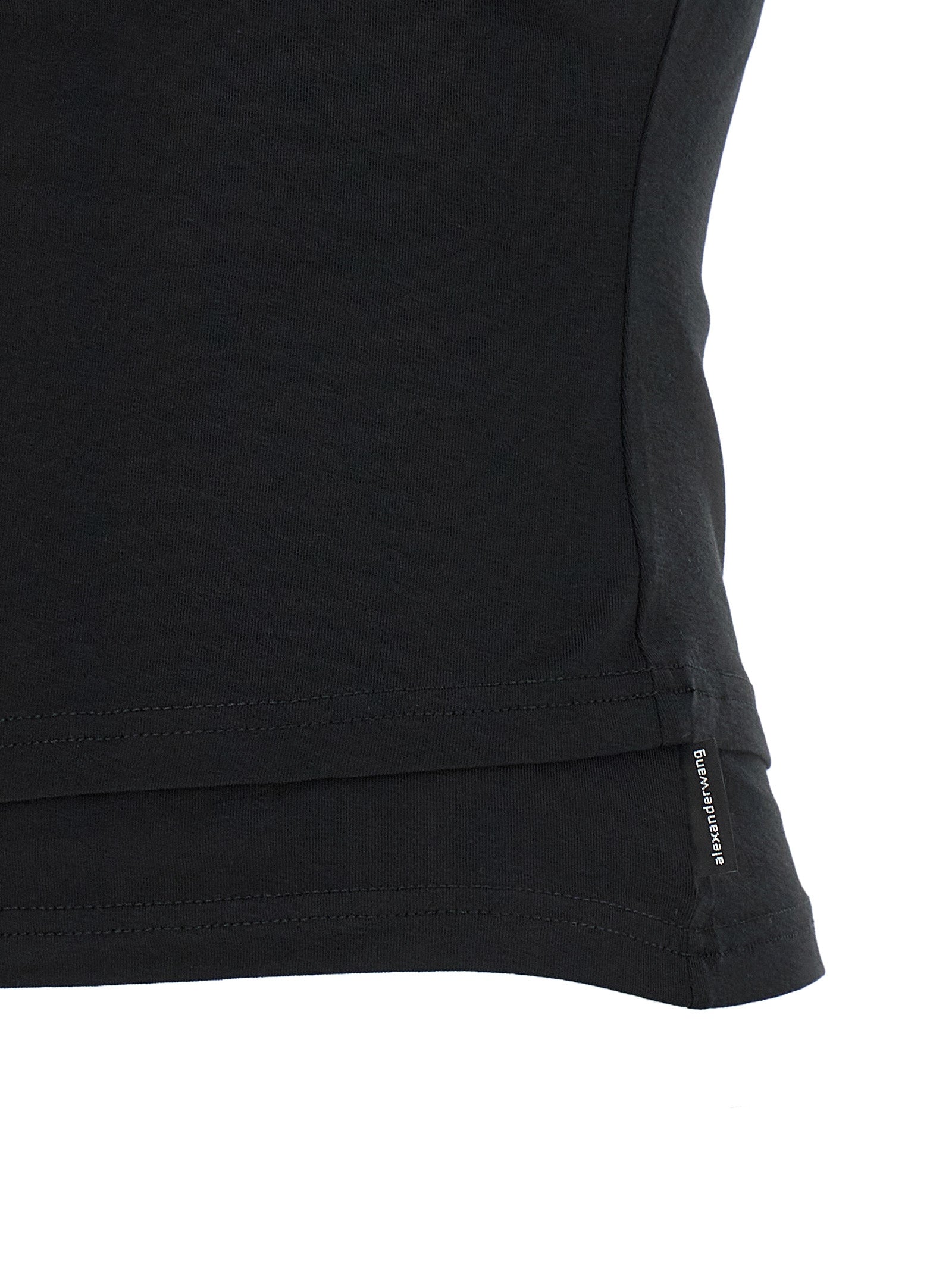 Alexander Wang Black Cotton Sleeveles T-Shirt