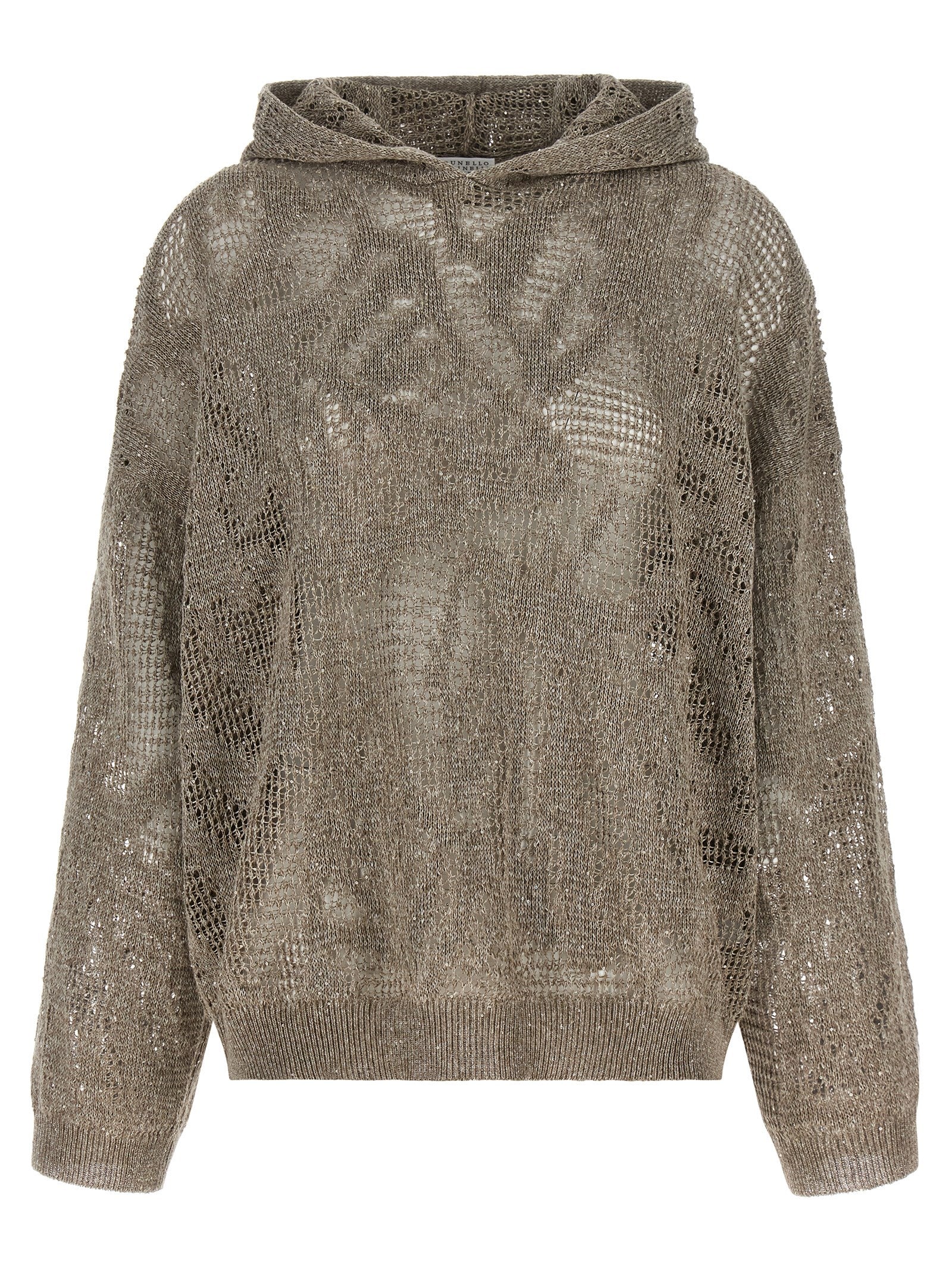 Brunello Cucinelli Brown Linen Cardigan