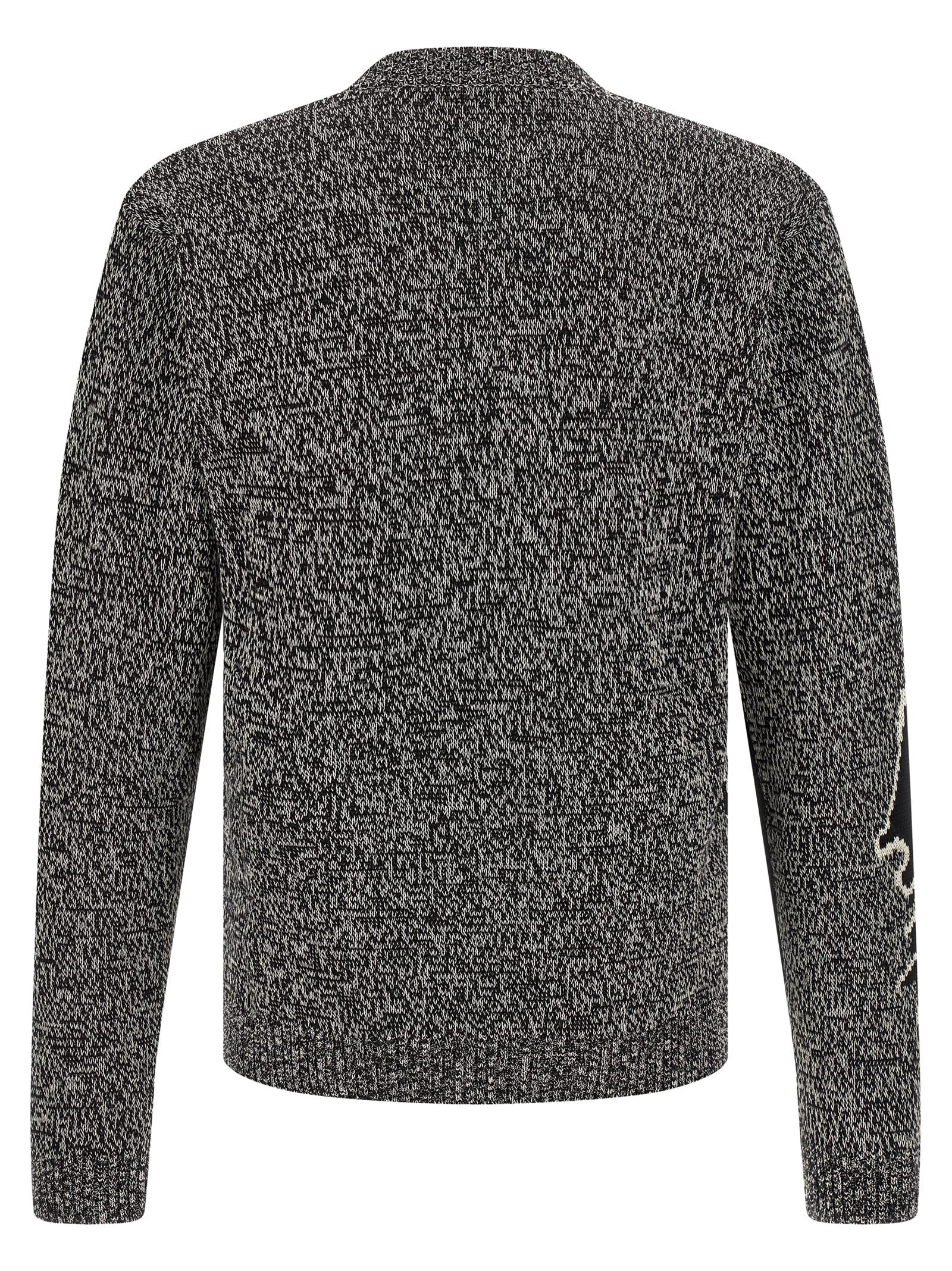 Valentino Garavani Bicolor Virgin Wool Cardigan