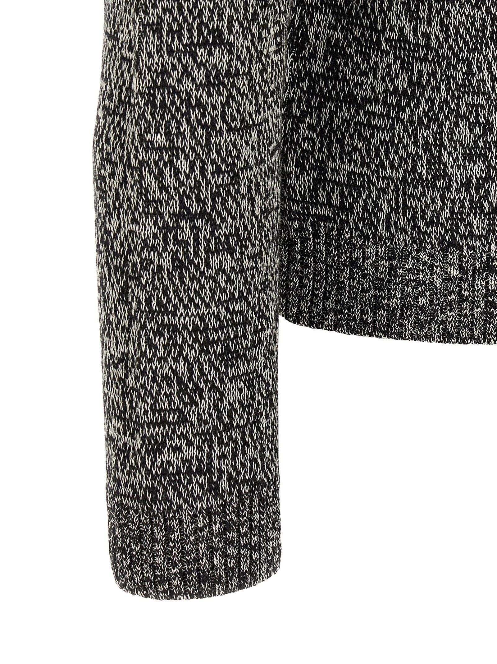 Valentino Garavani Bicolor Virgin Wool Cardigan