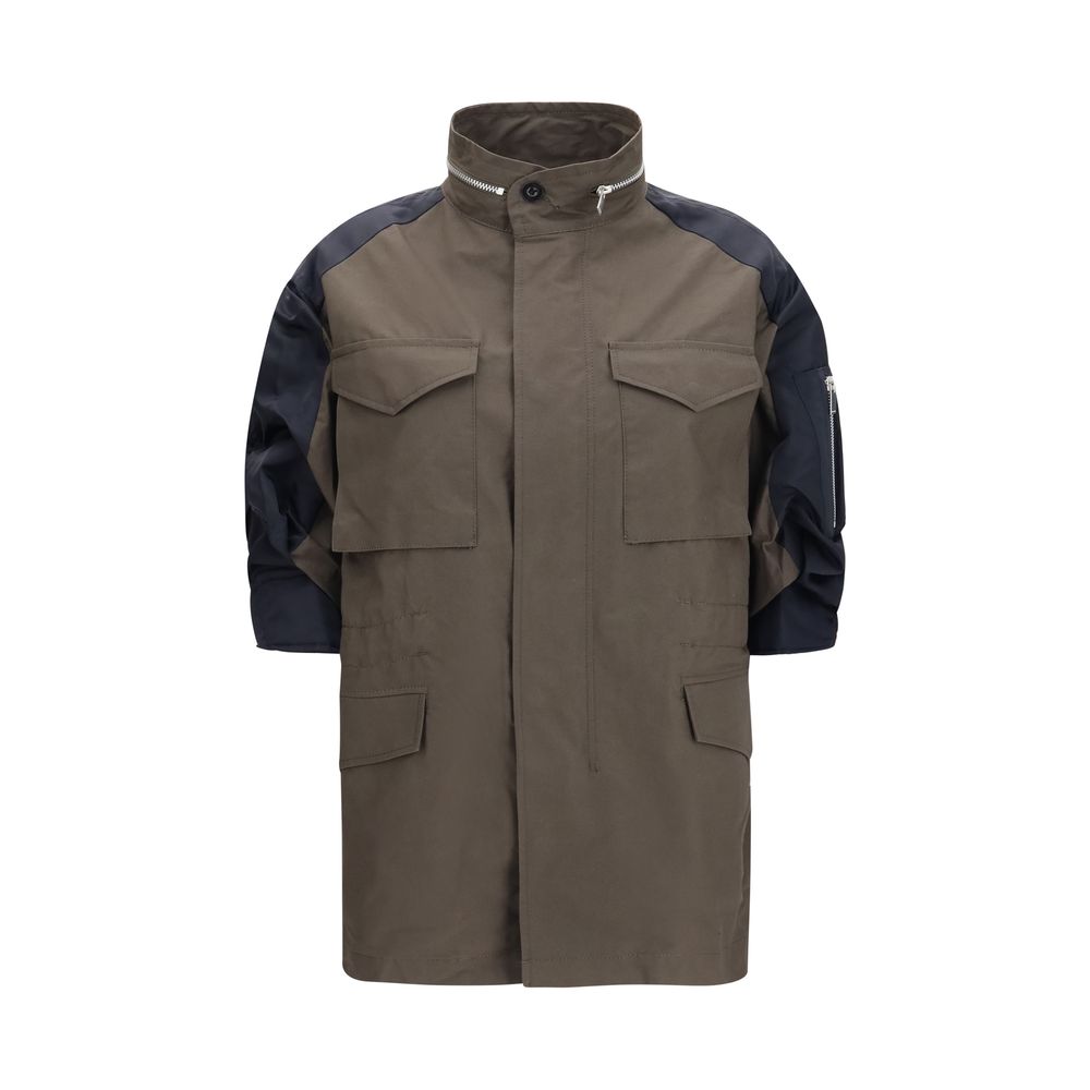 Sacai Bicolor Cotton Shell Jacket